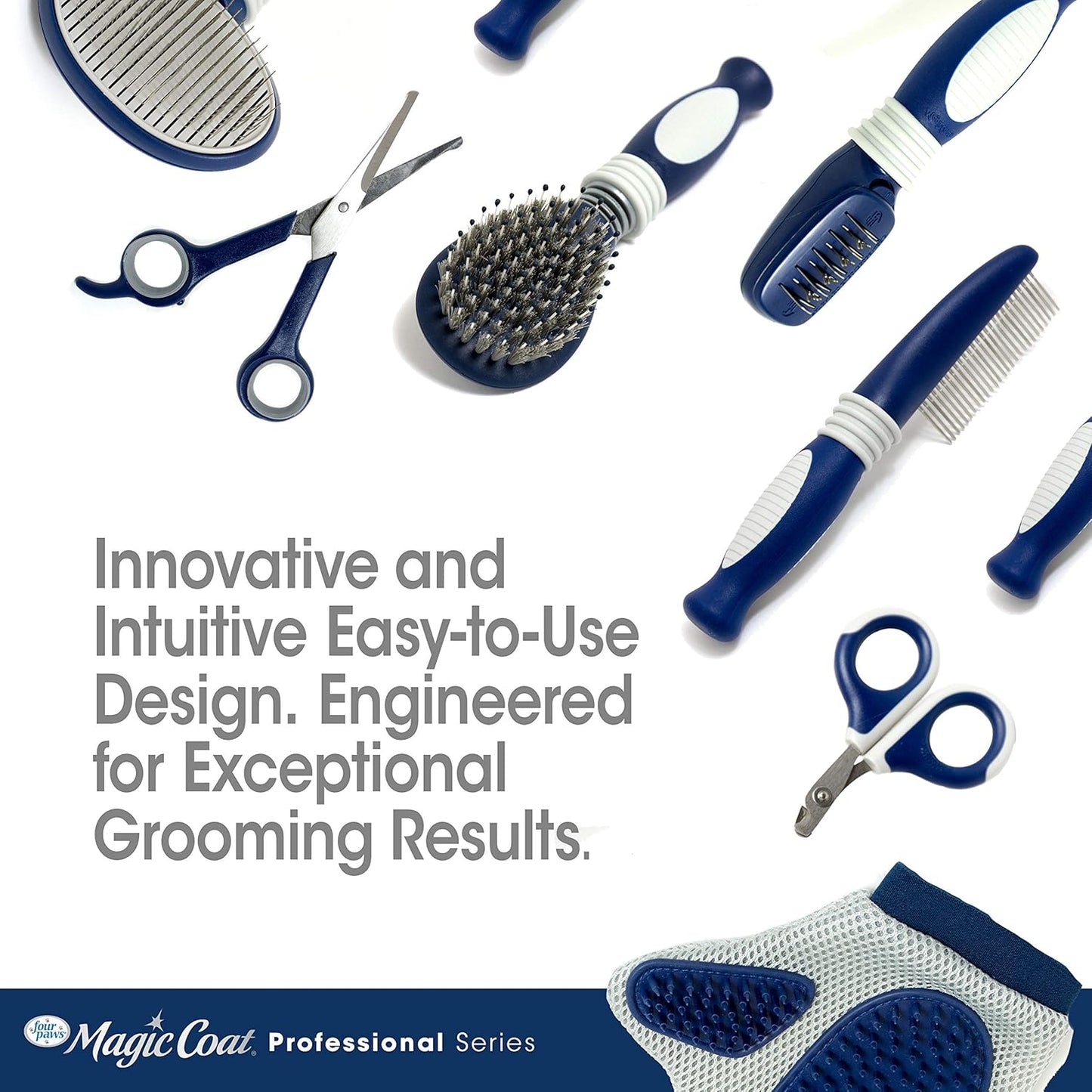 Four Paws Magic Coat Professional Series Grooming Tools - Trimmers, Nail Clippers, and Brushes for Pets