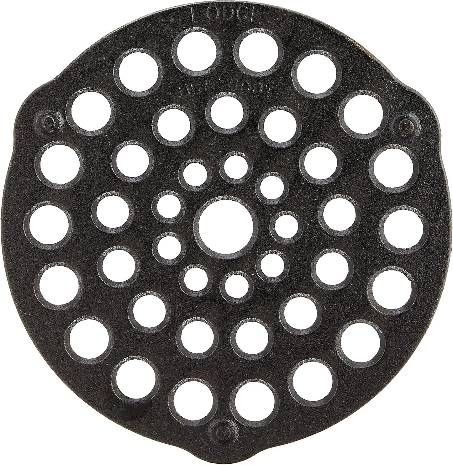 Lodge L8DOT3 Cast Iron Meat Rack/Trivet, Pre-Seasoned, 8-inch, 1 EA