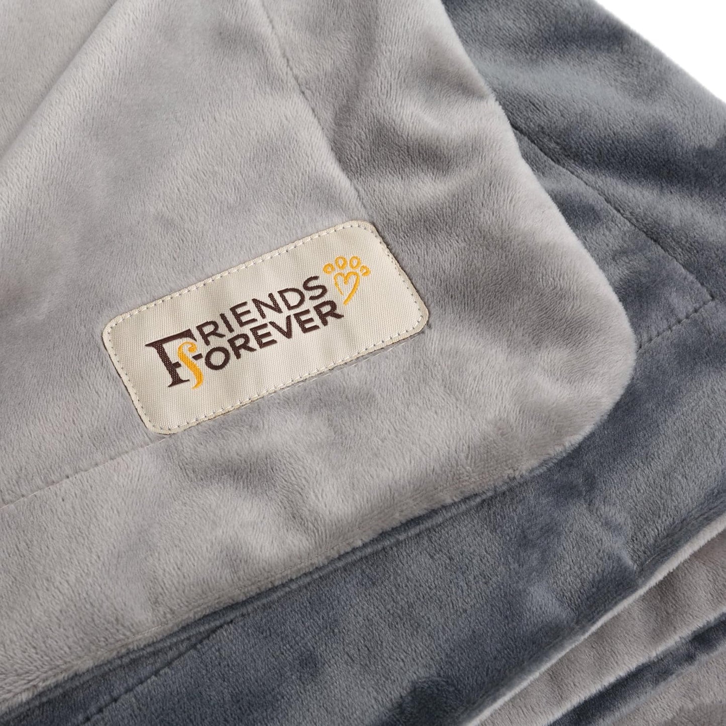 Friends Forever Durable Dog Blanket for Couch Protection | Two Tone Reversible Pet Hair Resistant Blanket for Dogs Cats Bed Kennel Crate Car Seat - Soft Velvet, Warm Fleece (Medium 45x35)