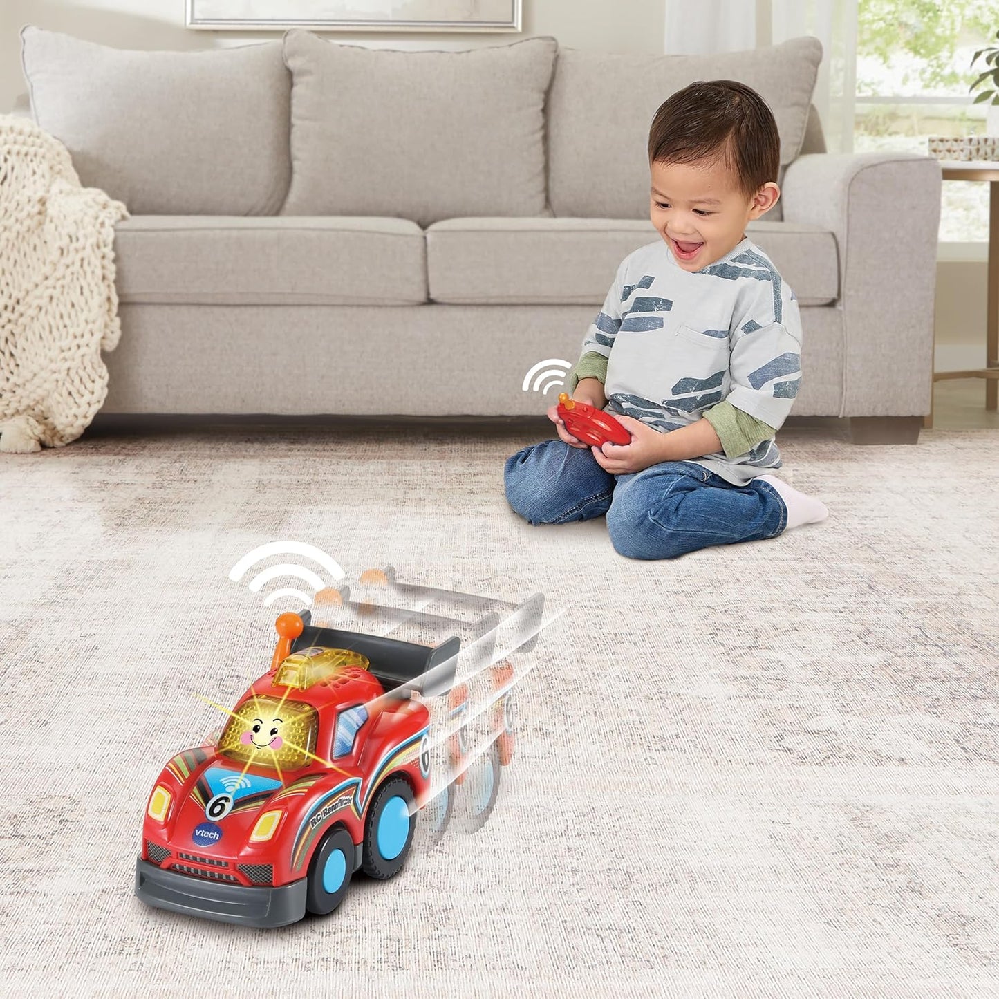 Vtech Baby TUT TUT Baby Speedster - RC Racing Speedster - Remote Controlled Toy Car with Light and Action Buttons, Music, Exciting Phrases and Sounds - for Children Aged 1-5 Years