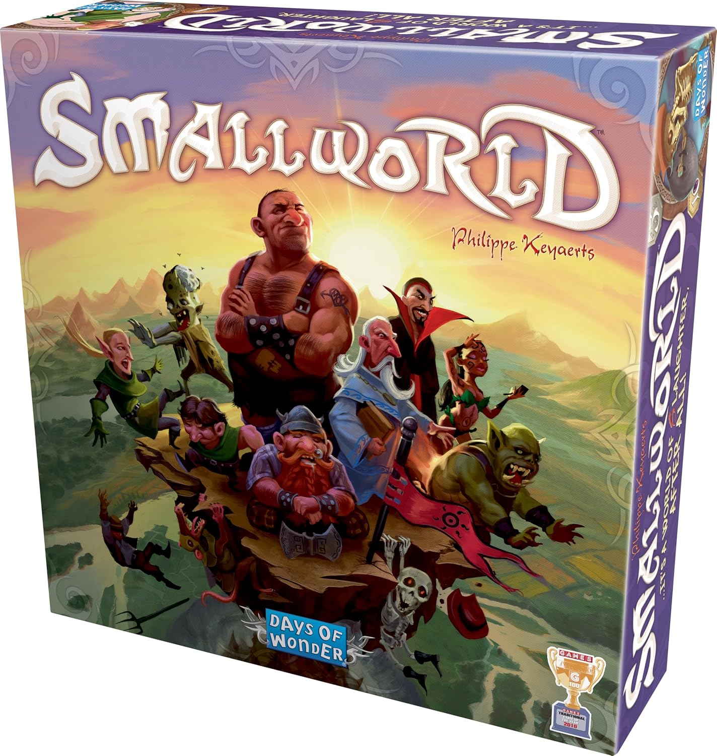 Asmodee Small World Board Game - Fantasy Area Control & Strategy Game with Magical Creatures, Special Powers, Family Game for Kids & Adults, Ages 8+, 2-5 Players, 40-80 Min Playtime