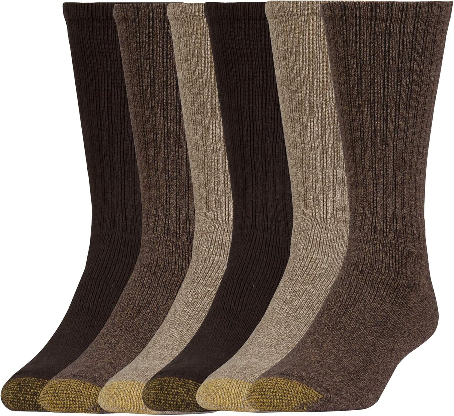 GOLDTOE mens Harrington Crew Socks, Multipairs