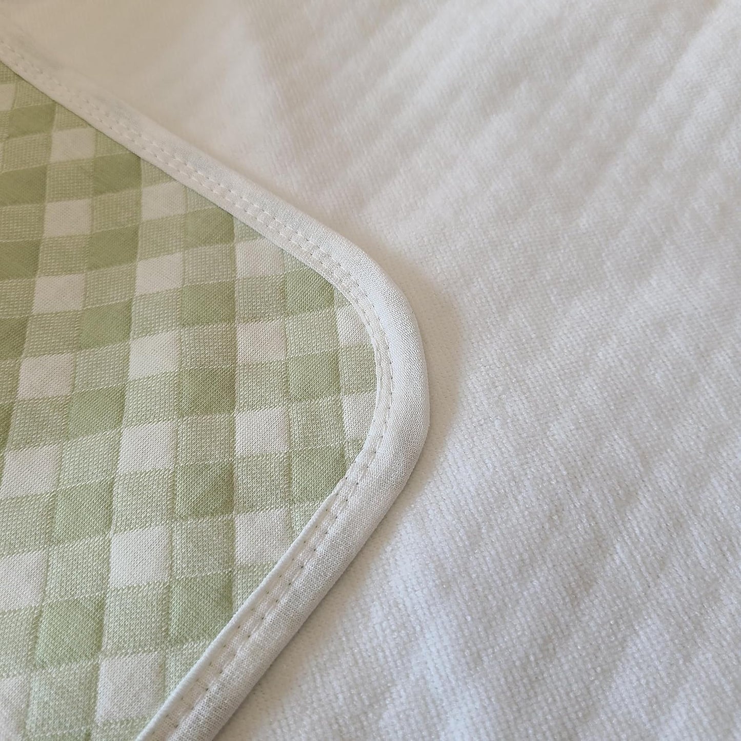 2 Pack Ultra-Soft 4-Layer Washable Underpads, 34”x36” Premium Cotton Grid Incontinence & Bedwetting Pads with Leak-Proof TPU – Breathable, Odor-Free for Adult, Senior, Kid, Menstrual, Pet Care