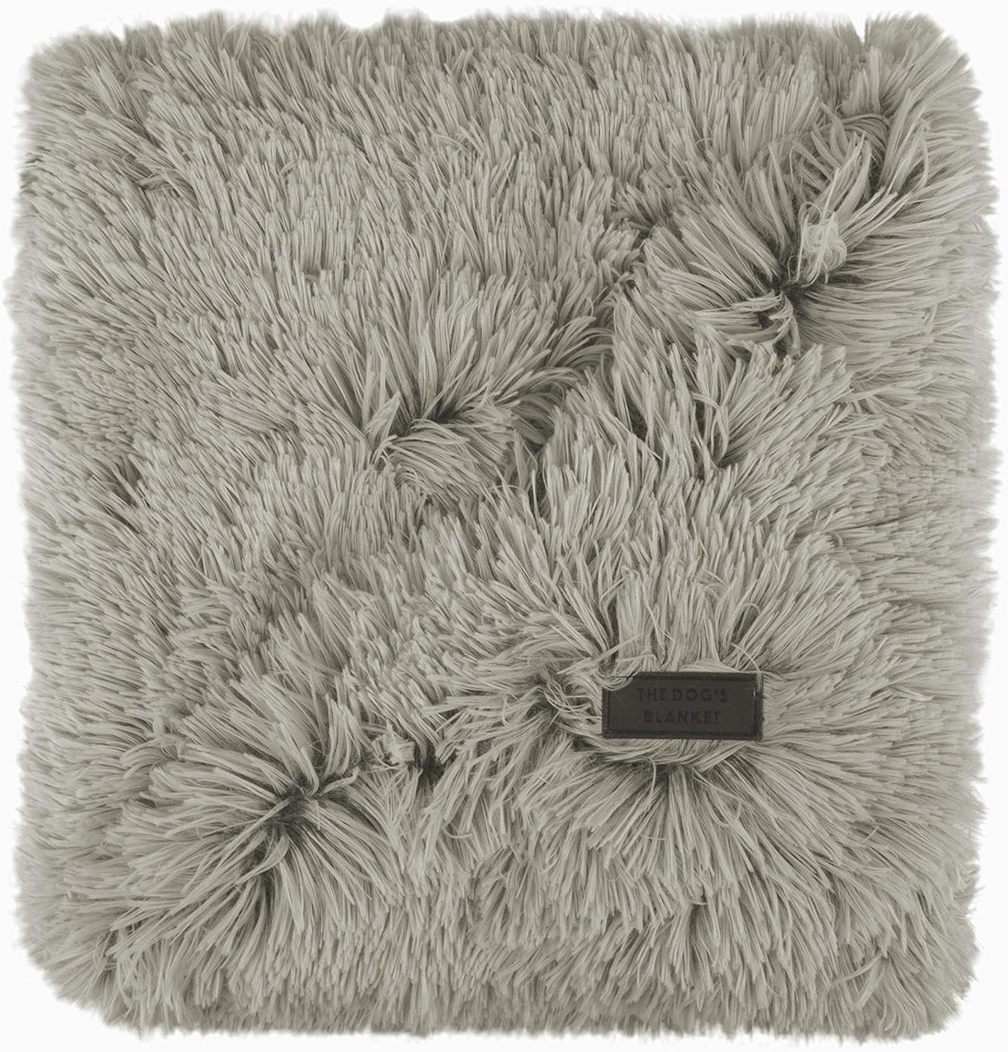 The Dog’s Blanket – Faux Fur Dog Blanket, Silver Grey, Large, 28x42