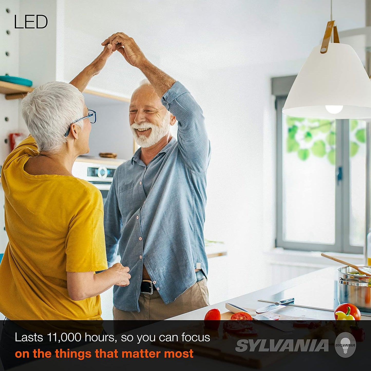 Sylvania LED A19 Light Bulb, 60W Equivalent, Efficient 8.5, 10 Year, W, 5000K, 800 Lumens, Frosted, Daylight (74766) (Pack of 1, 24 Count Total)