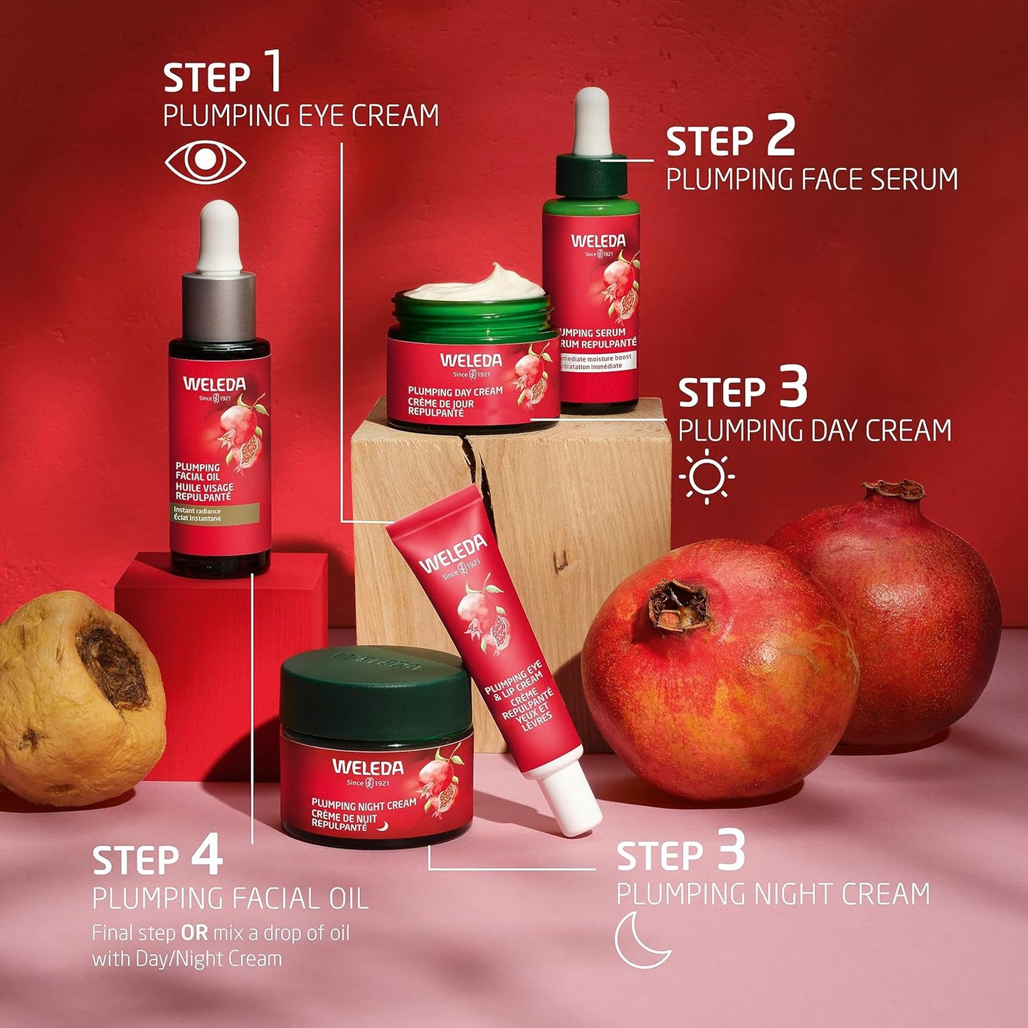 Weleda Face Care Plumping Serum, Plant Rich Serum with Peptides from Pomegranate and Maca Root