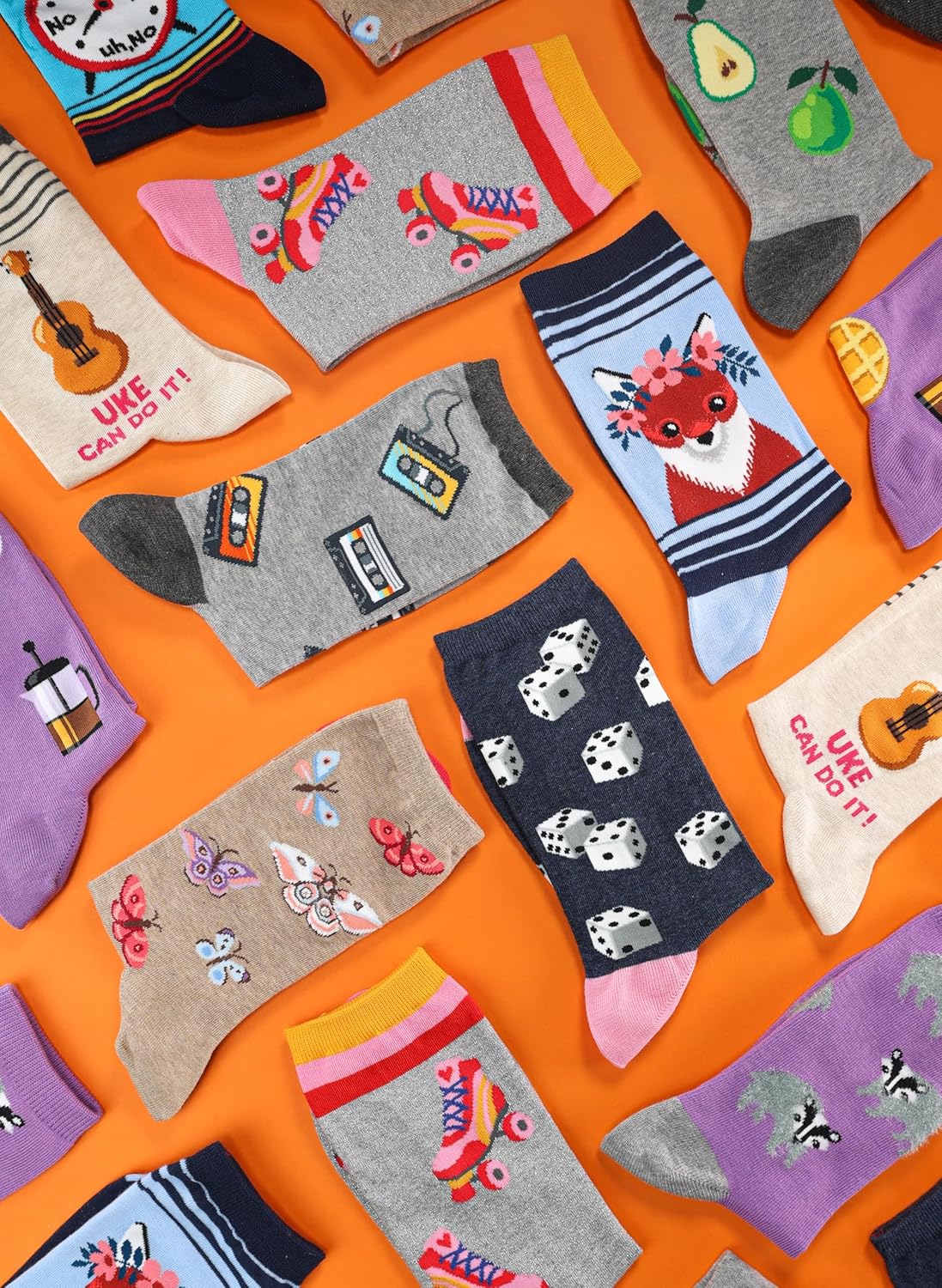 Hot Sox Women's Fun Pop Culture & Celebration Crew Socks