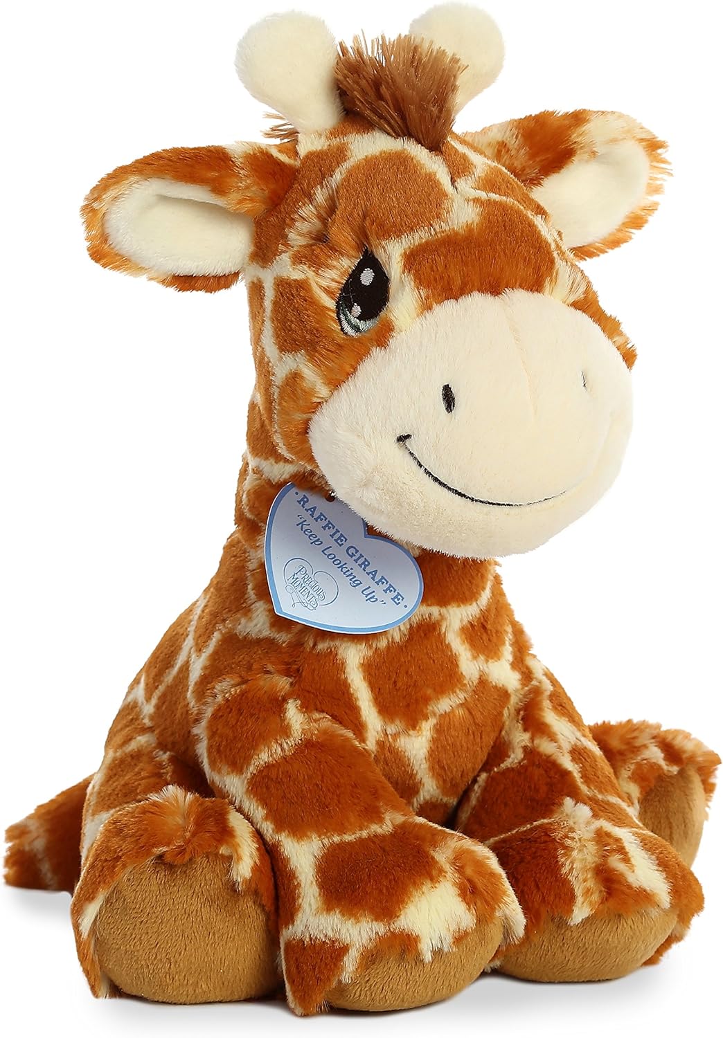 Aurora® Adorable Precious Moments™ Raffie Giraffe Stuffed Animal - Heartwarming Toy for Comforting Children - for Sentimental Gifts, Birthdays, and Adults - Brown 10 Inches