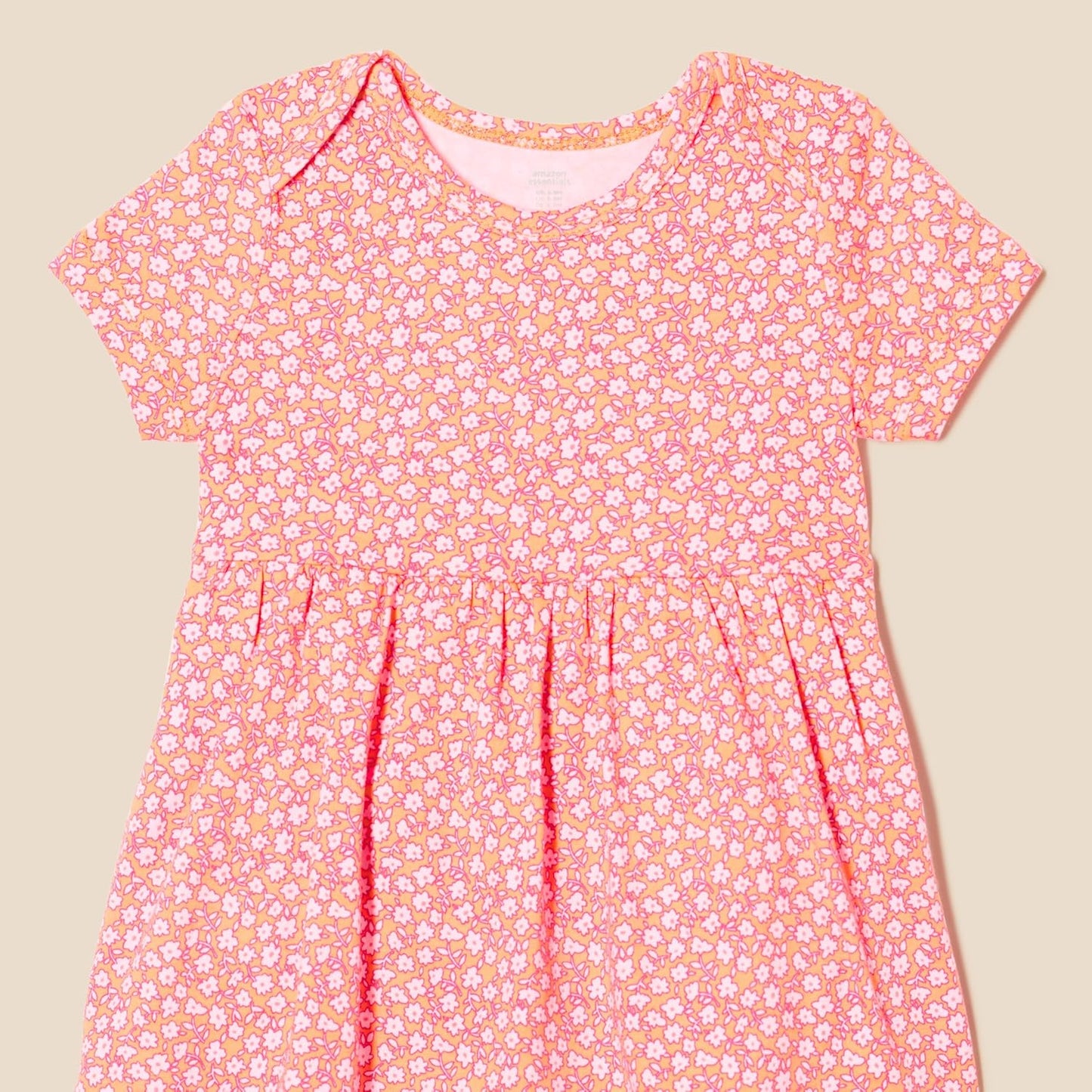 Amazon Essentials Baby Girls' Short Sleeve Bodysuit Dress, Everyday Dresses