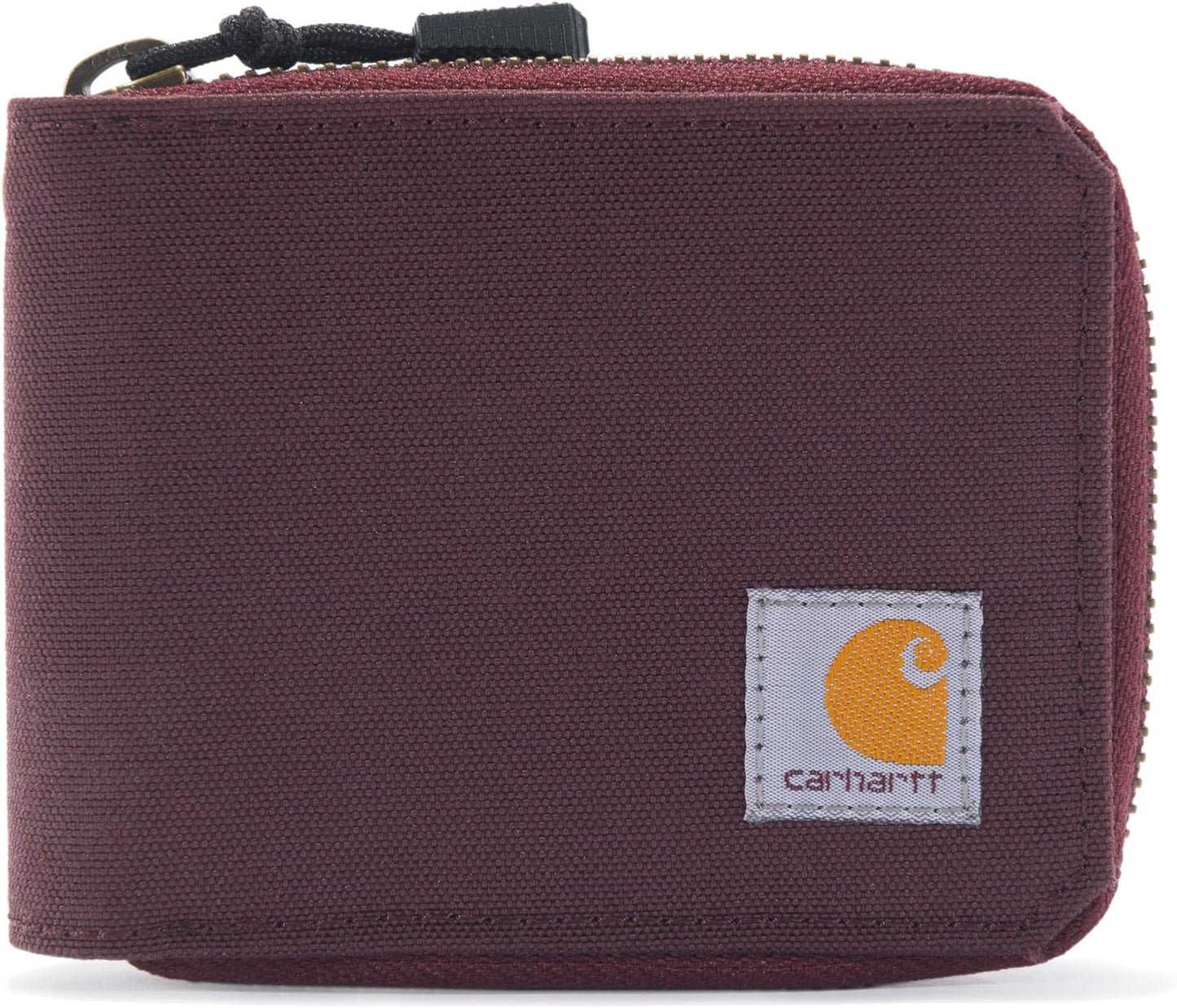 Carhartt Men's Nylon Duck Zipper Wallet, Deep Wine