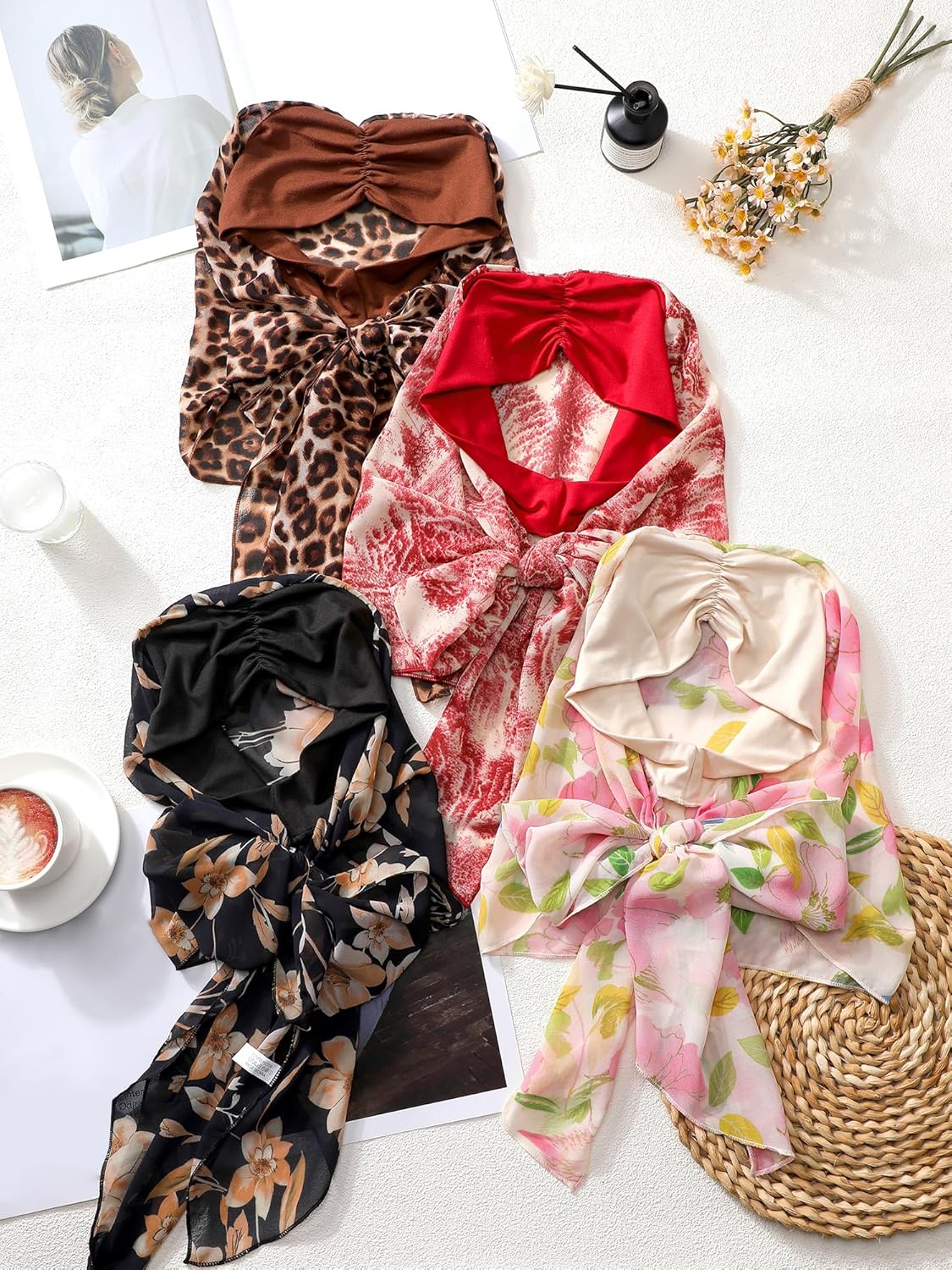 4 Pcs Chemo Headwear for Women, Cancer Chemo Head Wraps Turbans Cancer Head Scarf Caps for Women Patients Gifts
