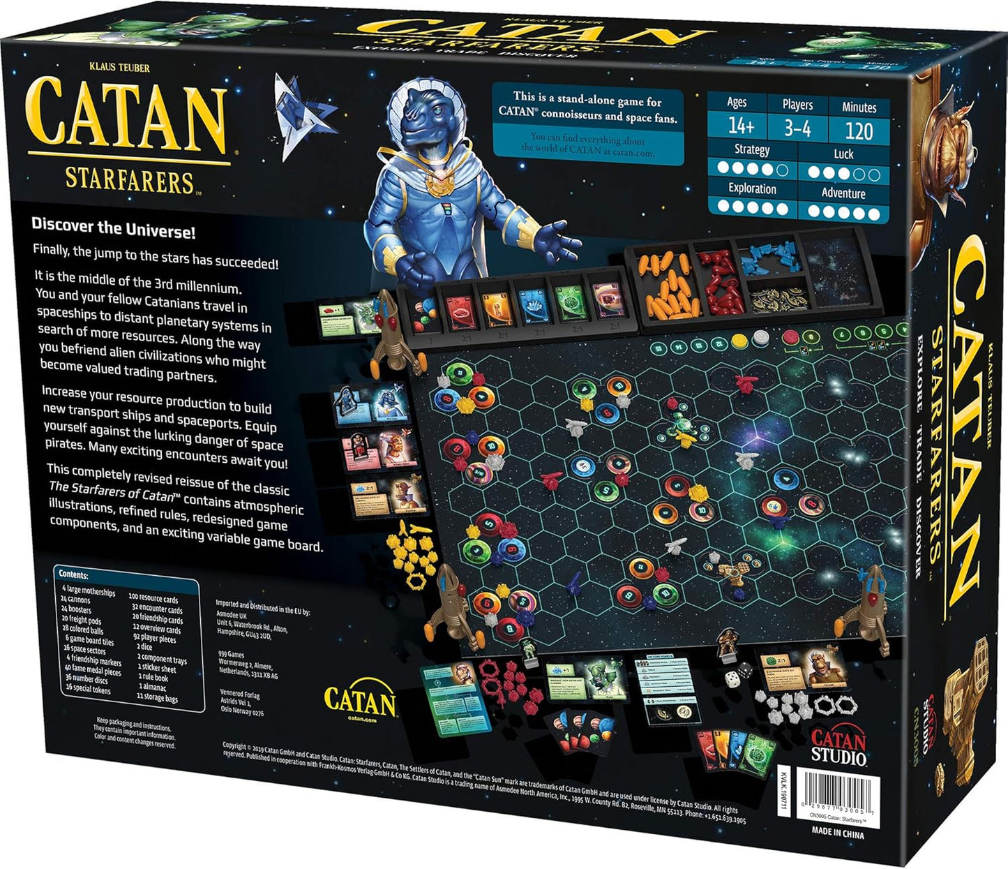 CATAN Starfarers Board Game - Compete for Galactic Council Ambassadorship! Strategy Game, Family Game for Kids and Adults, Ages 14+, 3-4 Players, 120 Minute Playtime, Made by CATAN Studio