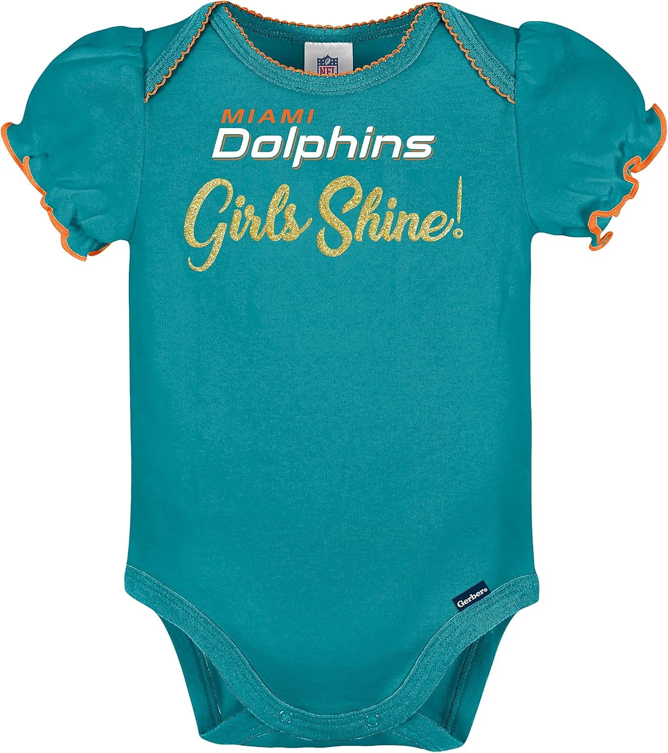 Gerber NFL Baby-Girls NFL Team 3 Pack Short Sleeve Onesie Bodysuit