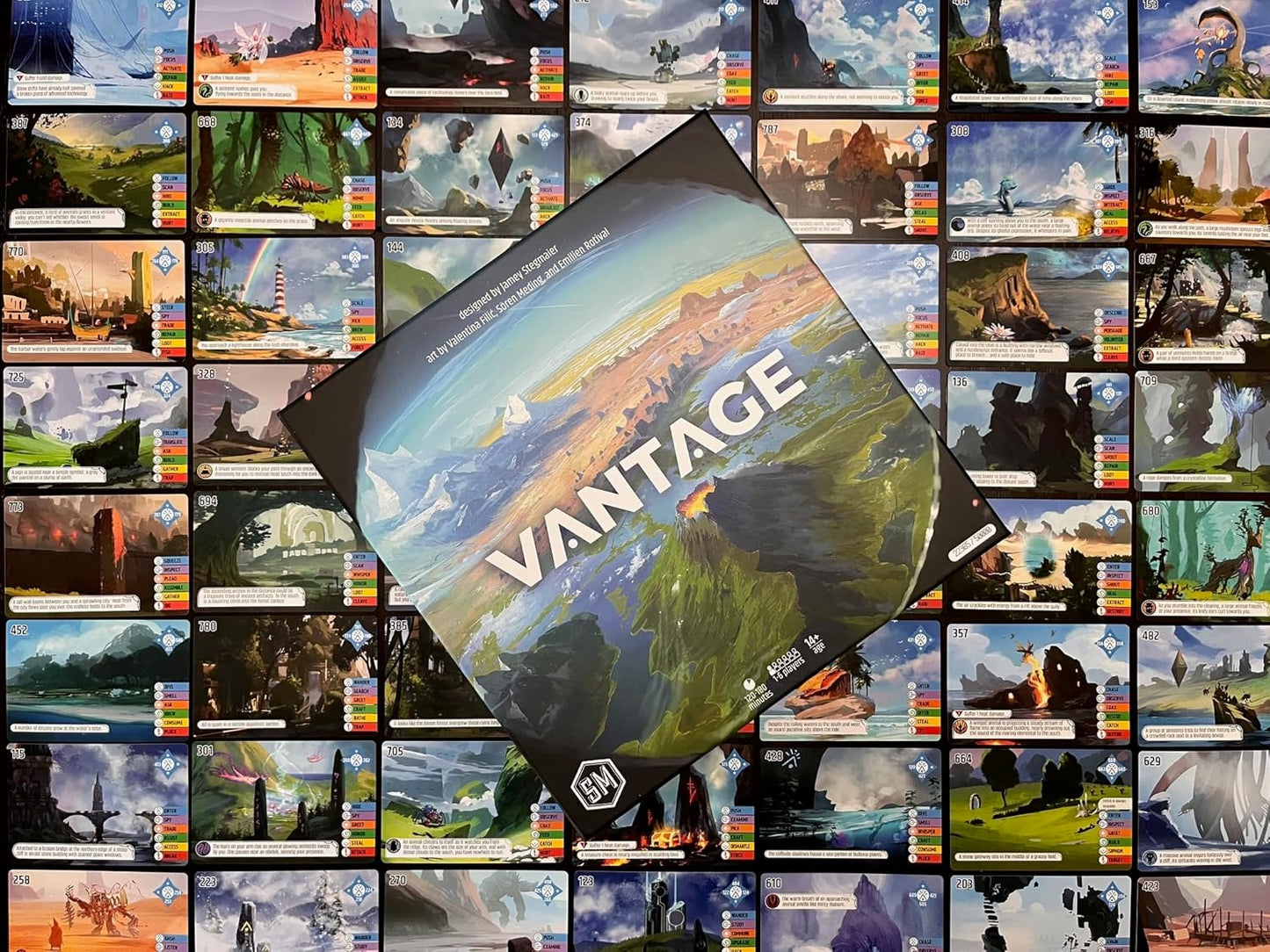 Stonemaier Games: Vantage by Jamey Stegmaier | Cooperatively Explore an Entire Planet from First-Person Perspective | Strategy Board Game for Adults and Family | 1-6 Players, 120 Min-180 Min, Ages 14+