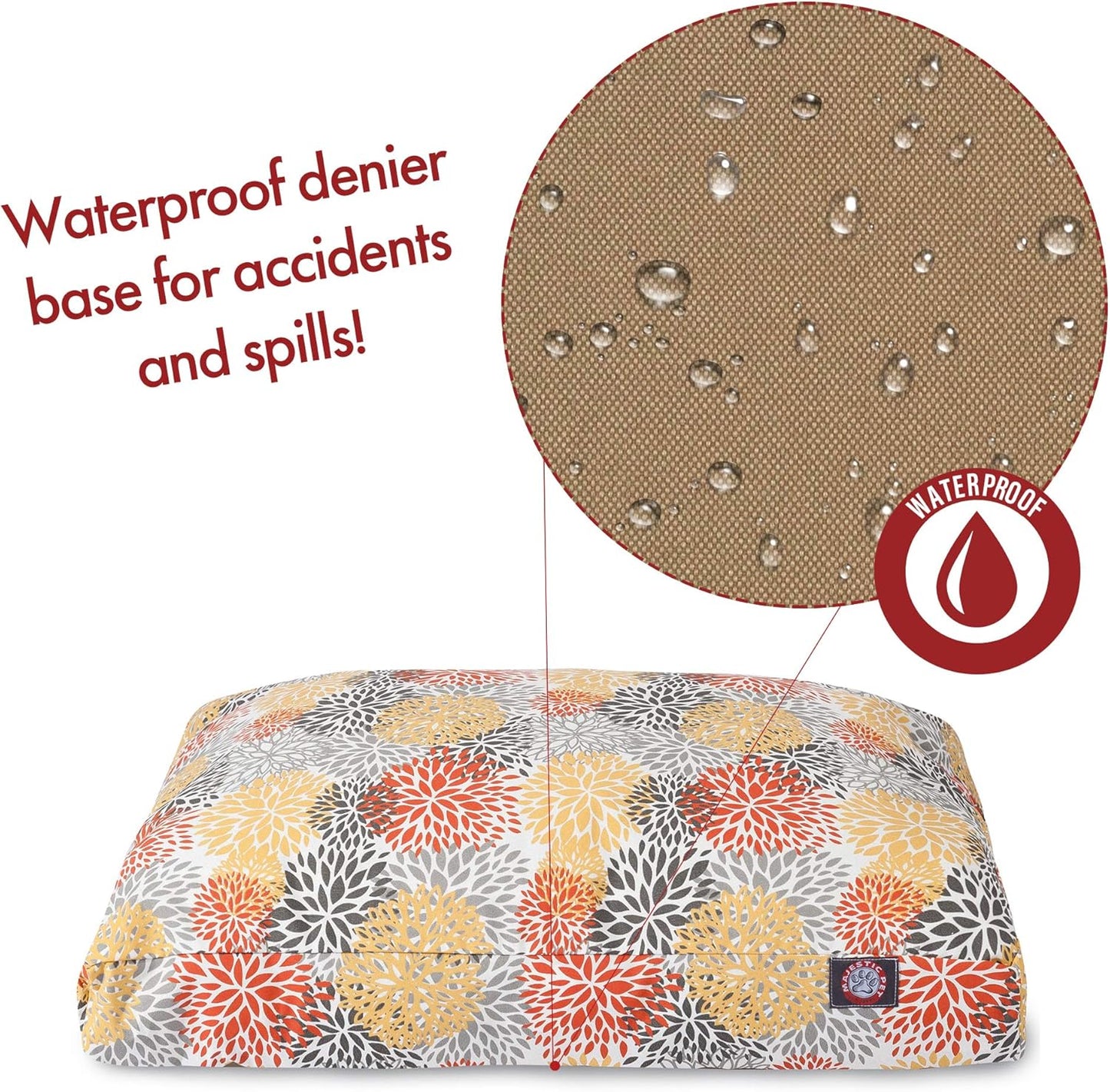 Majestic Pet Citrus Blooms Large Rectangle Pet Bed
