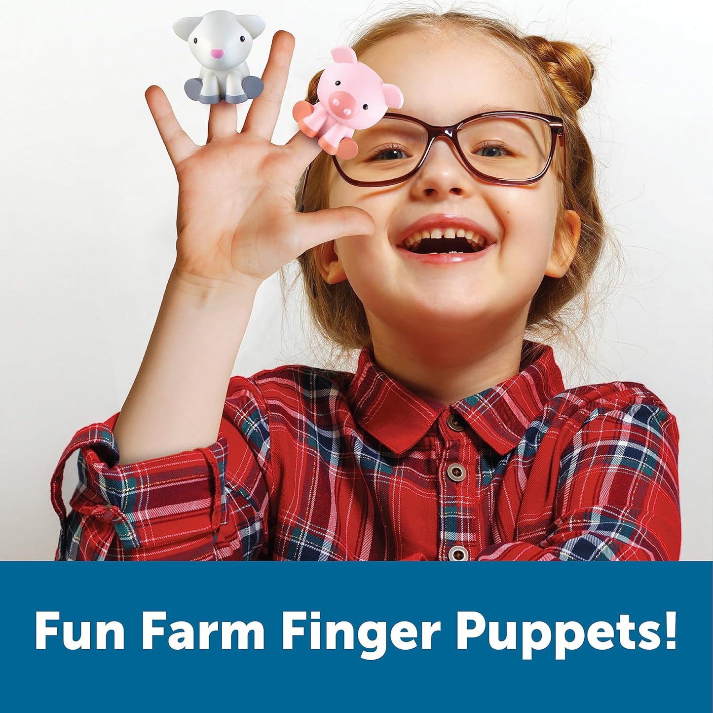 Learning Resources Peekaboo Learning Farm - 10 Pieces, Ages 18+ Months Toddler Learning Toys, Counting and Sorting Toys, Farm Animals Toys,Stocking Stuffers