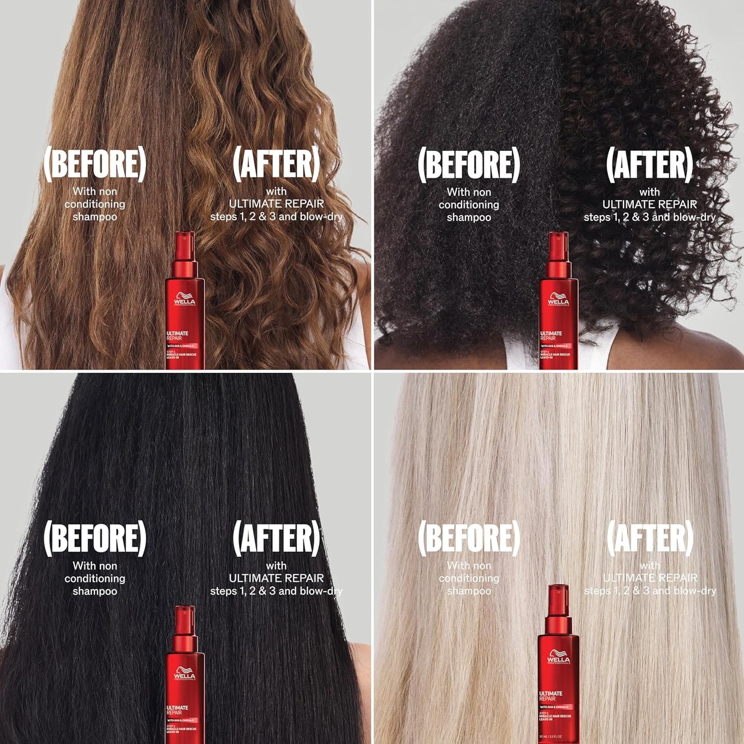 Wella Professionals ULTIMATE REPAIR Miracle Hair Rescue for Damaged Hair | Luxury Leave-In Treatment | Instant, Long-Lasting Repair & Protection in 90 Seconds | All Hair Types - Packaging May Vary