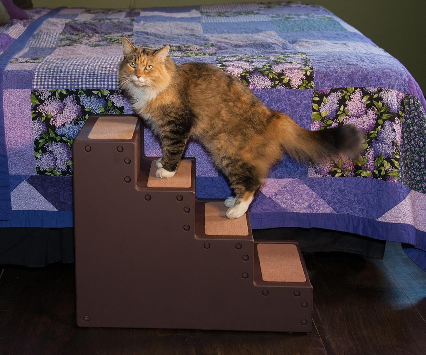 Pet Gear Pet Step IV Pet Stairs for Small Dogs and Cats up to 50 pounds, Lightweight, Easy Assembly (No Tools Required) - Available in 2 Models, 2 Colors