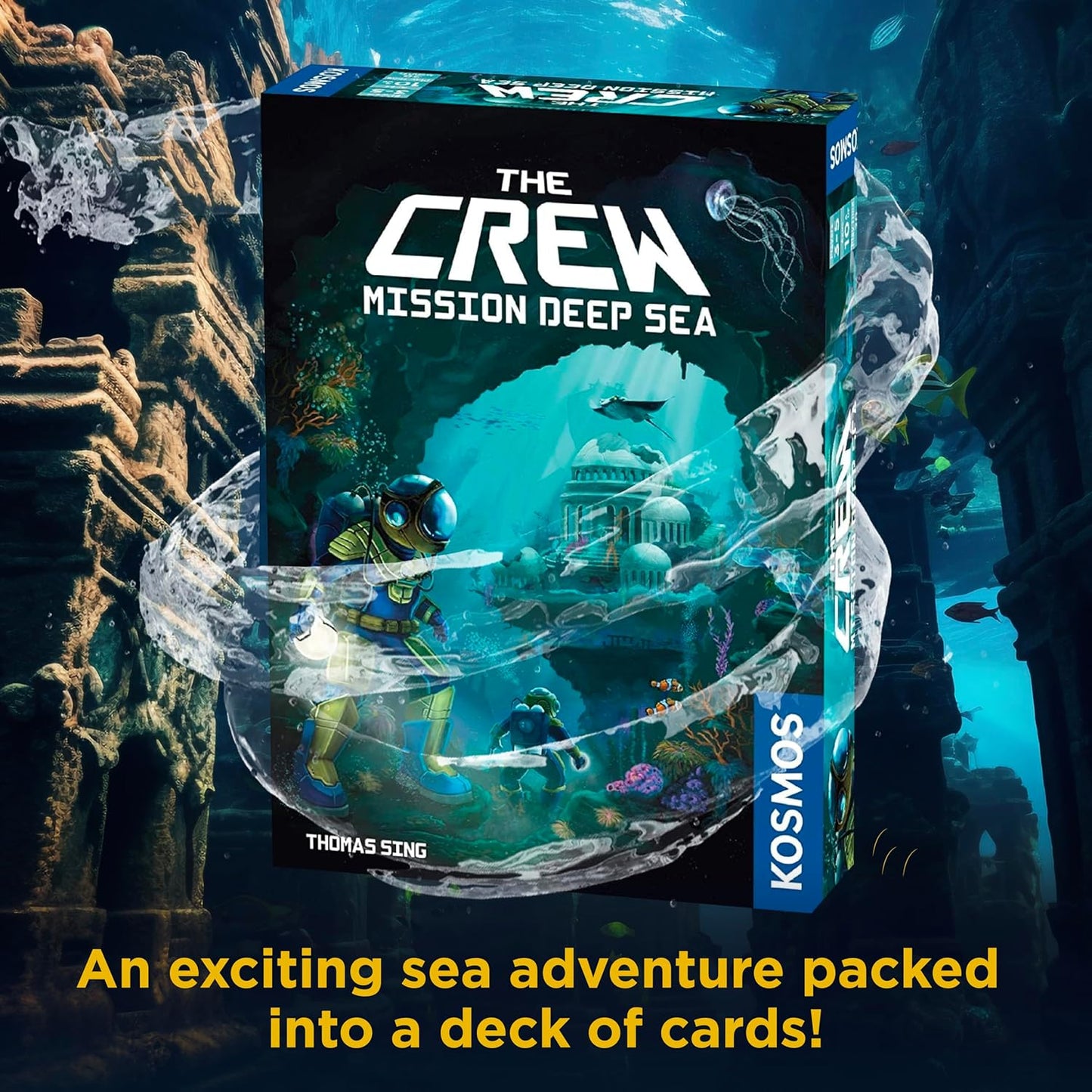The Crew - Mission Deep Sea | Card Game | Cooperative | 2 to 5 Players | Ages 10+ | Trick-Taking | 32 Levels of Difficulty | Endless Replayability