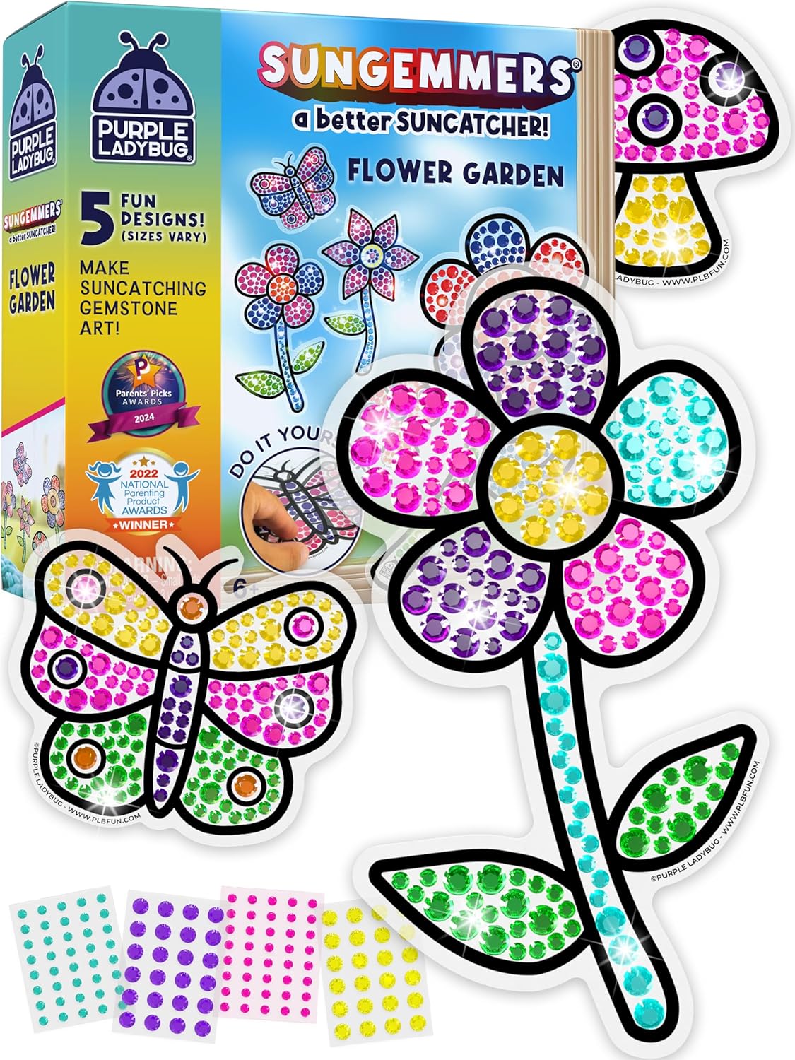 Easter Basket Stuffers for Children & Easter Crafts for Kids - Suncatcher Gem Art for Kids, Great 6 Year Old Girl Gifts, Birthday Gift for Girls 6-8, Arts & Crafts Activities, Window Diamond Art Kit