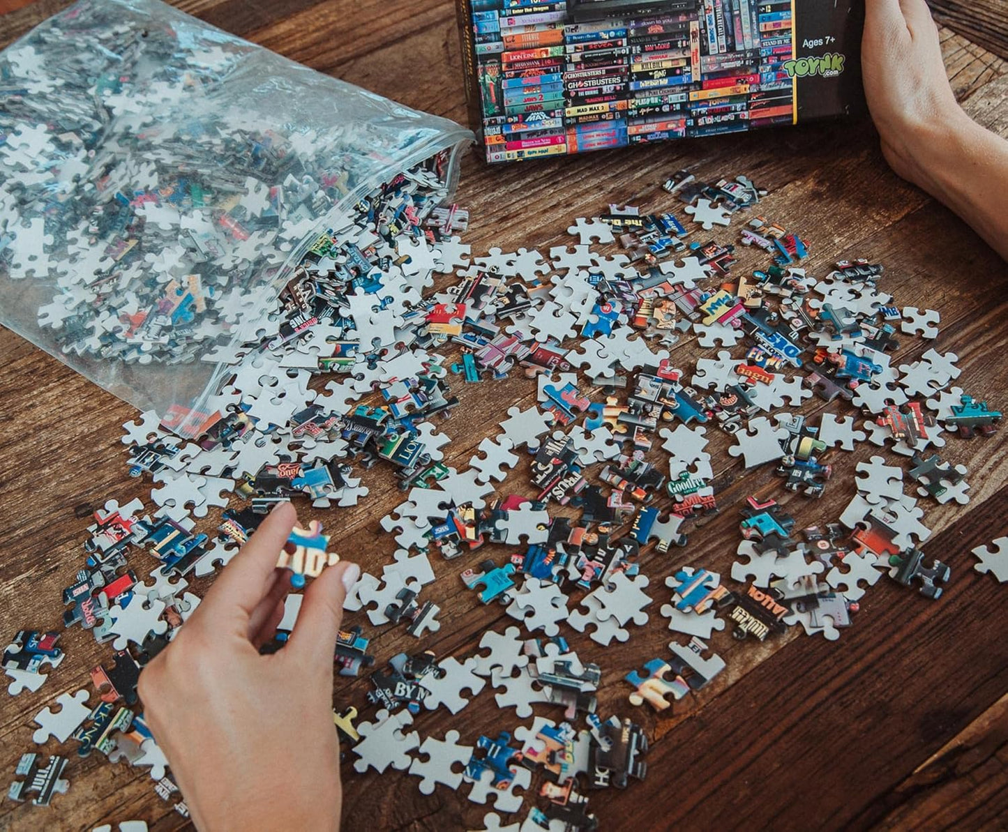 Blockbuster Era 1000-Piece Jigsaw Puzzle, Brain Teaser for Kids and Adults | 28 x 20 Inches