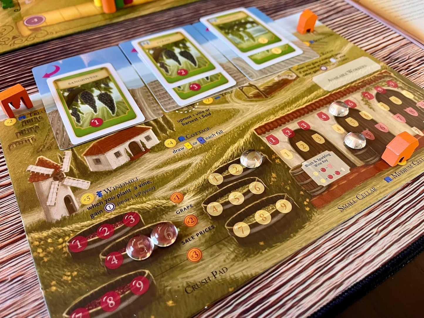 Stonemaier Games: Viticulture Essential Edition (Base Game) by Jamey Stegmaier | Create The Most Prosperous Tuscan Vineyard | Strategy Board Game for Adults and Family | 1-6 Players, 90 Mins
