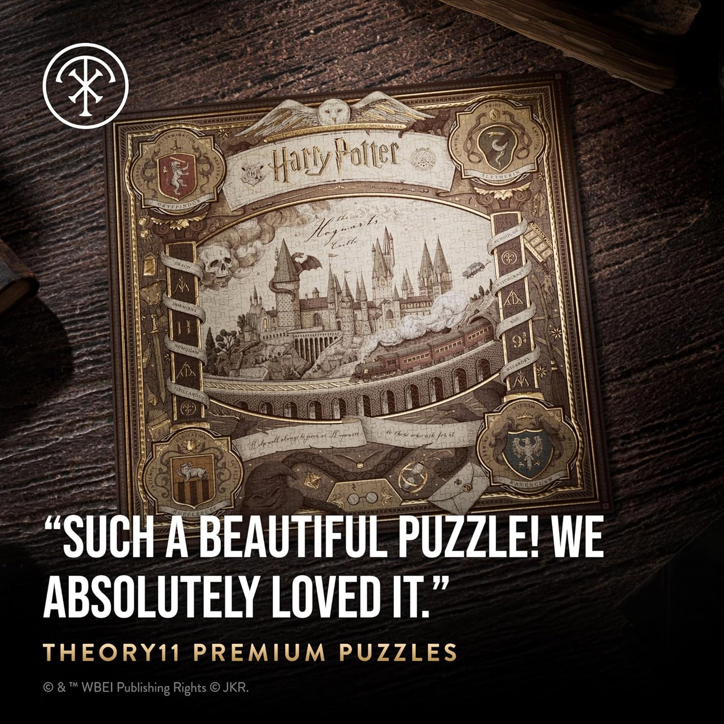theory11 Harry Potter Jigsaw Puzzle - 1,000 Piece Jigsaw Puzzle - Officially Licensed Harry Potter Merchandise & Collectibles - Precision Fit and Premium Quality - Intermediate Puzzle