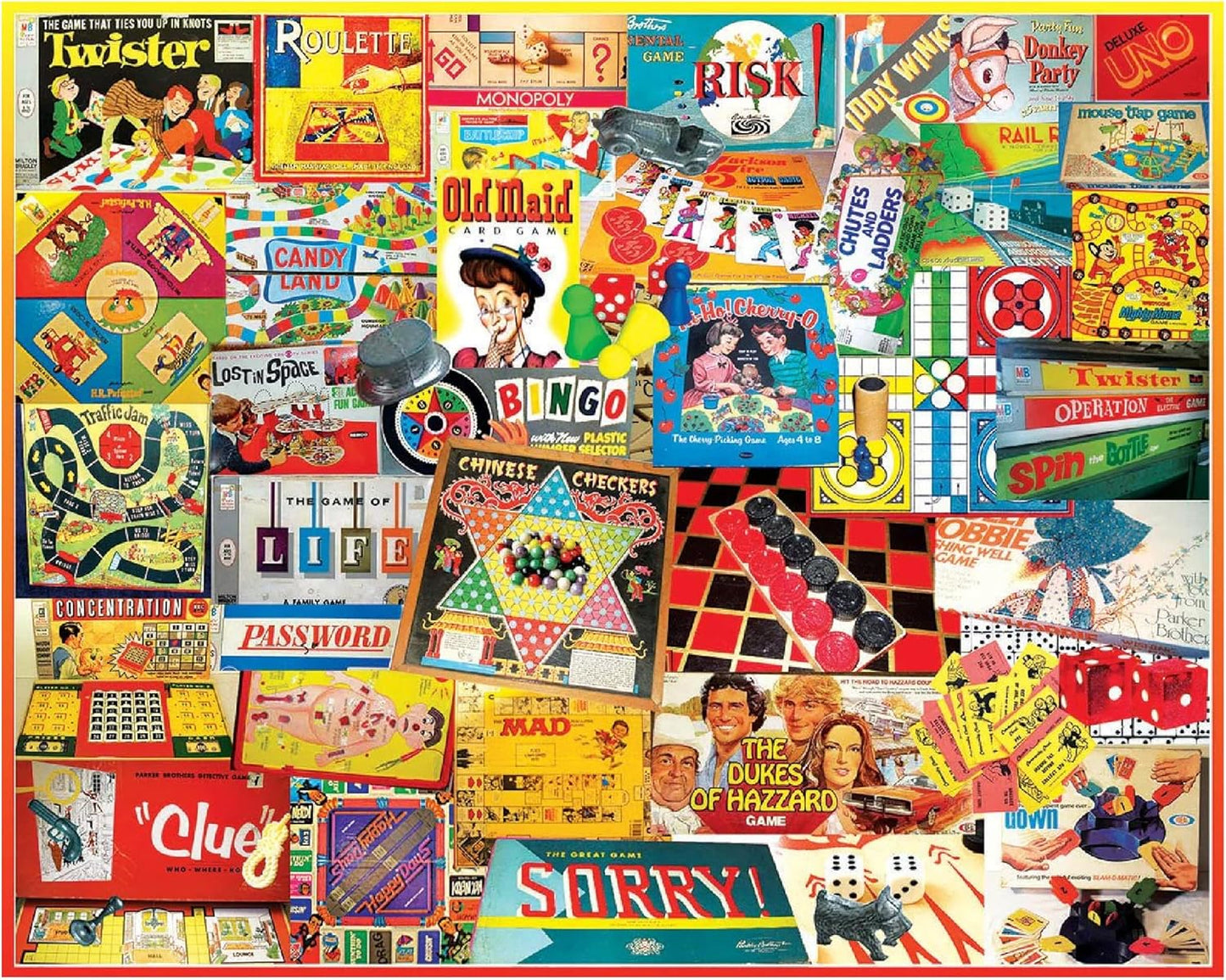 White Mountain Puzzles The Games We Played - 1000 Piece Jigsaw Puzzle