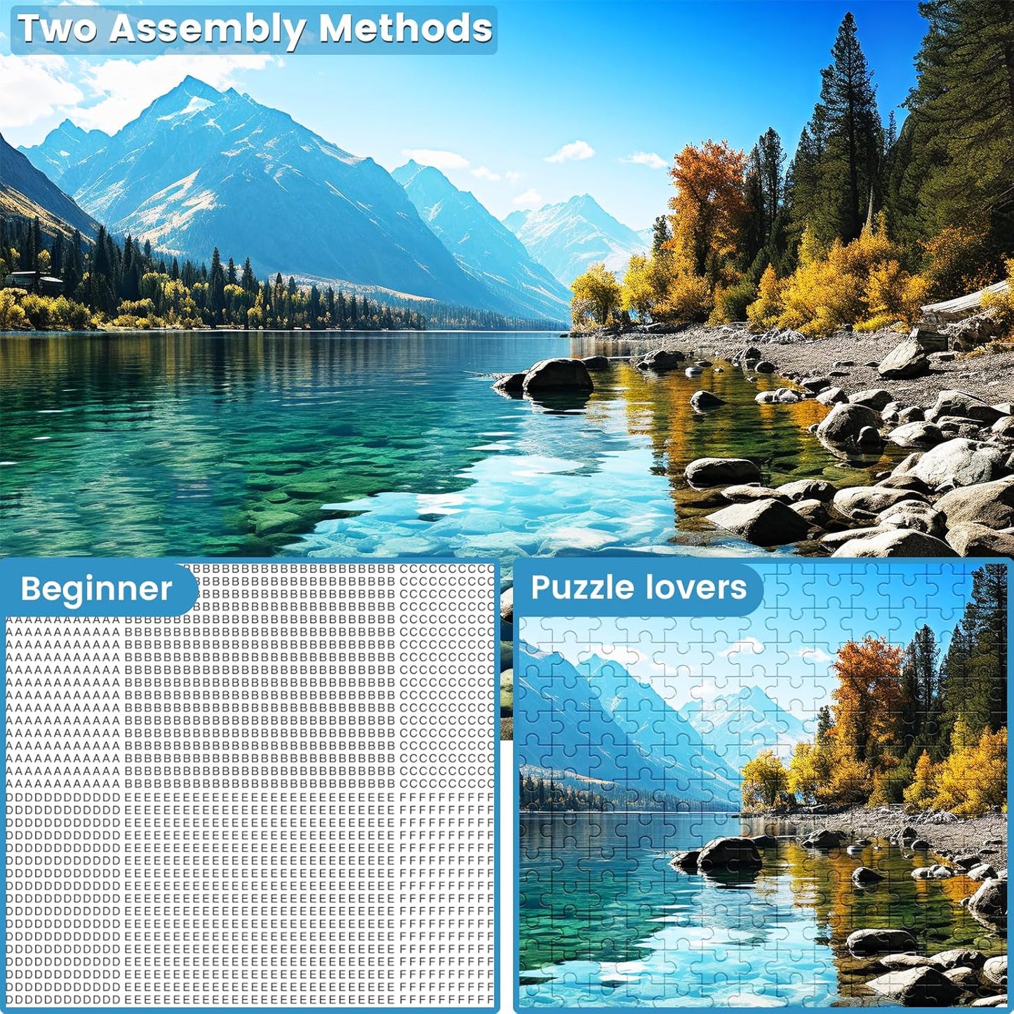 500 Piece Puzzle for Adults, Jigsaw Puzzle,Glacier Park Jigsaw Puzzles 500 Pieces Birthday Party for Family Adults Funny Puzzle
