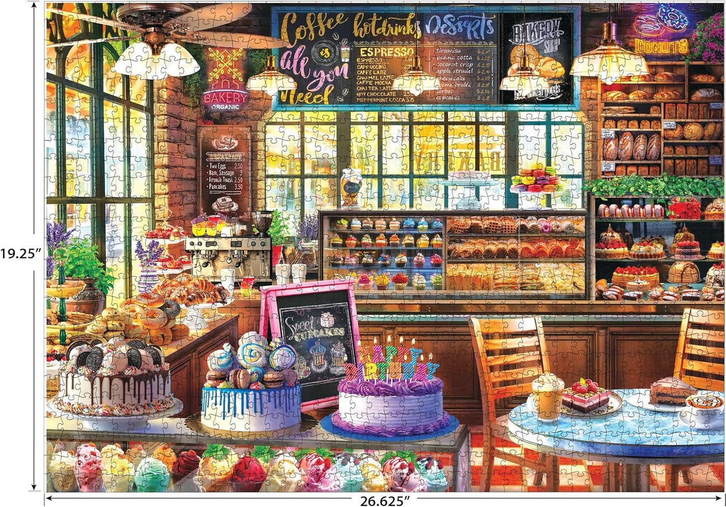 RoseArt - Kodak Premium - The Bakery - 1000 Piece Jigsaw Puzzle, Food-Themed, Ages 10 and Up