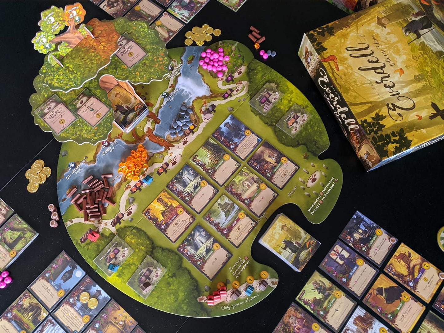 Everdell Board Game – Strategic Worker Placement & Tableau Building Game for Adults & Teens, 1–4 Players, Age 14+, Award-Winning Tabletop Fantasy Game