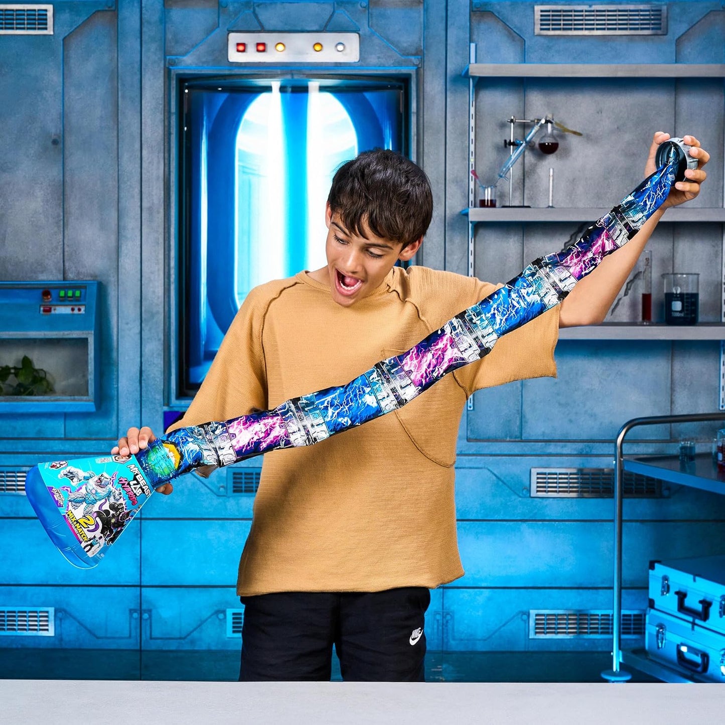 MrBeast Lab Hybrids Multi Pack, Reveal Different Hybrid Parts To Create 2 Mix & Match Action Figures, Plus Parts Of The Golden Panther Dragon, Fuse Millions Of Beast Combinations - Shark VS Polar Bear