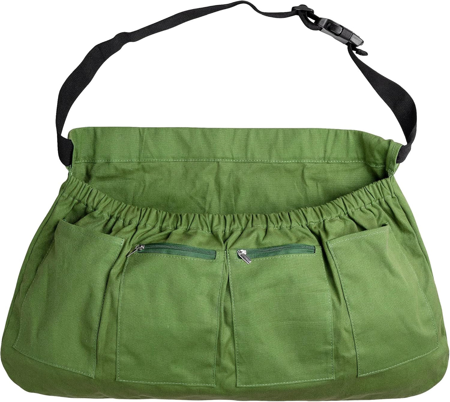 codree Harvest Apron for Garden Vegetable-Adjustable Harvest Picking Apron with 4 Pockets for Gardeners Pick Fruit Weeding