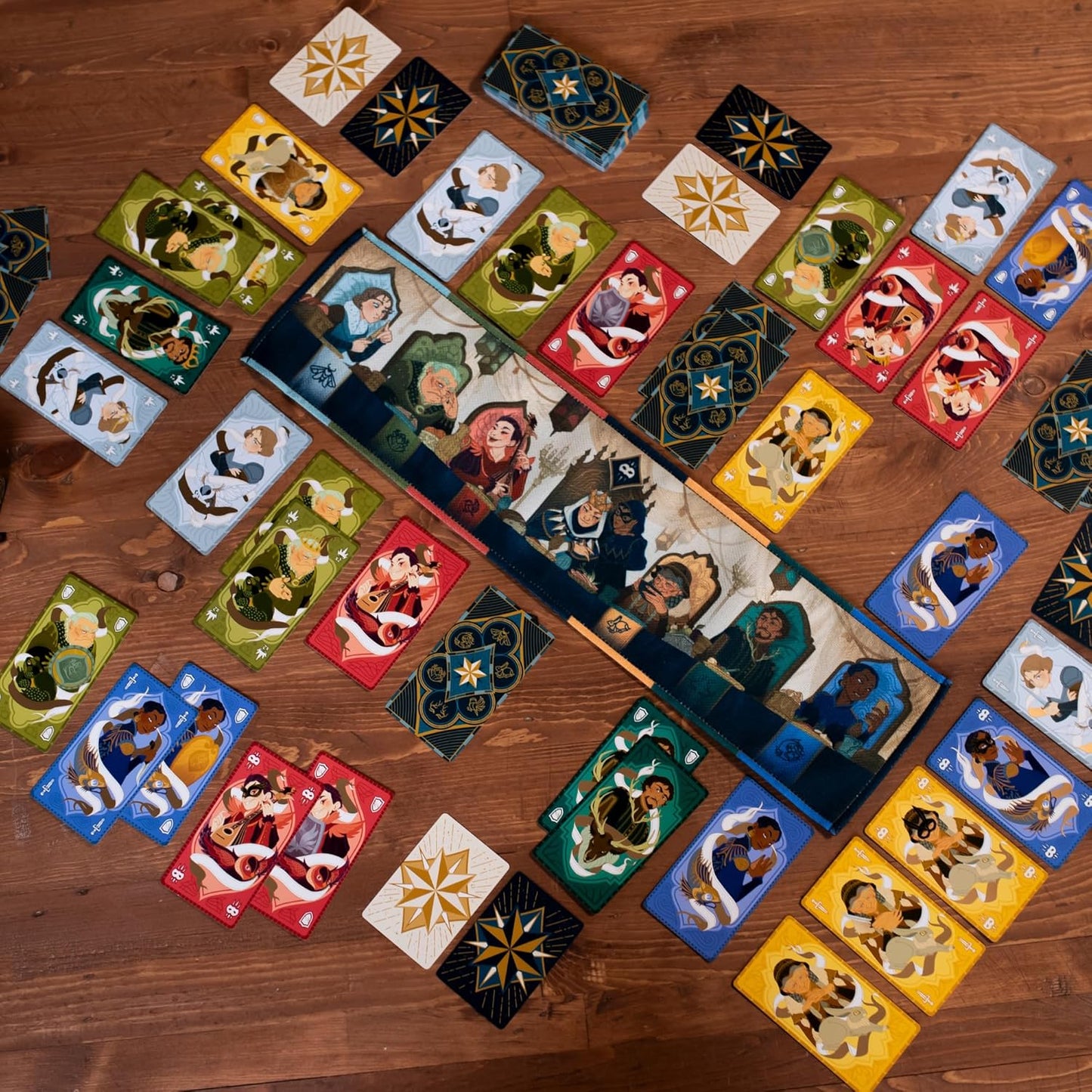 Courtisans Card Game - Navigate Intrigue and Influence at The Queen's Banquet! Strategy Game, Fun Family Game for Kids & Adults, Ages 8+, 2-5 Players, 20-30 Min Playtime, Made by Pandasaurus Games