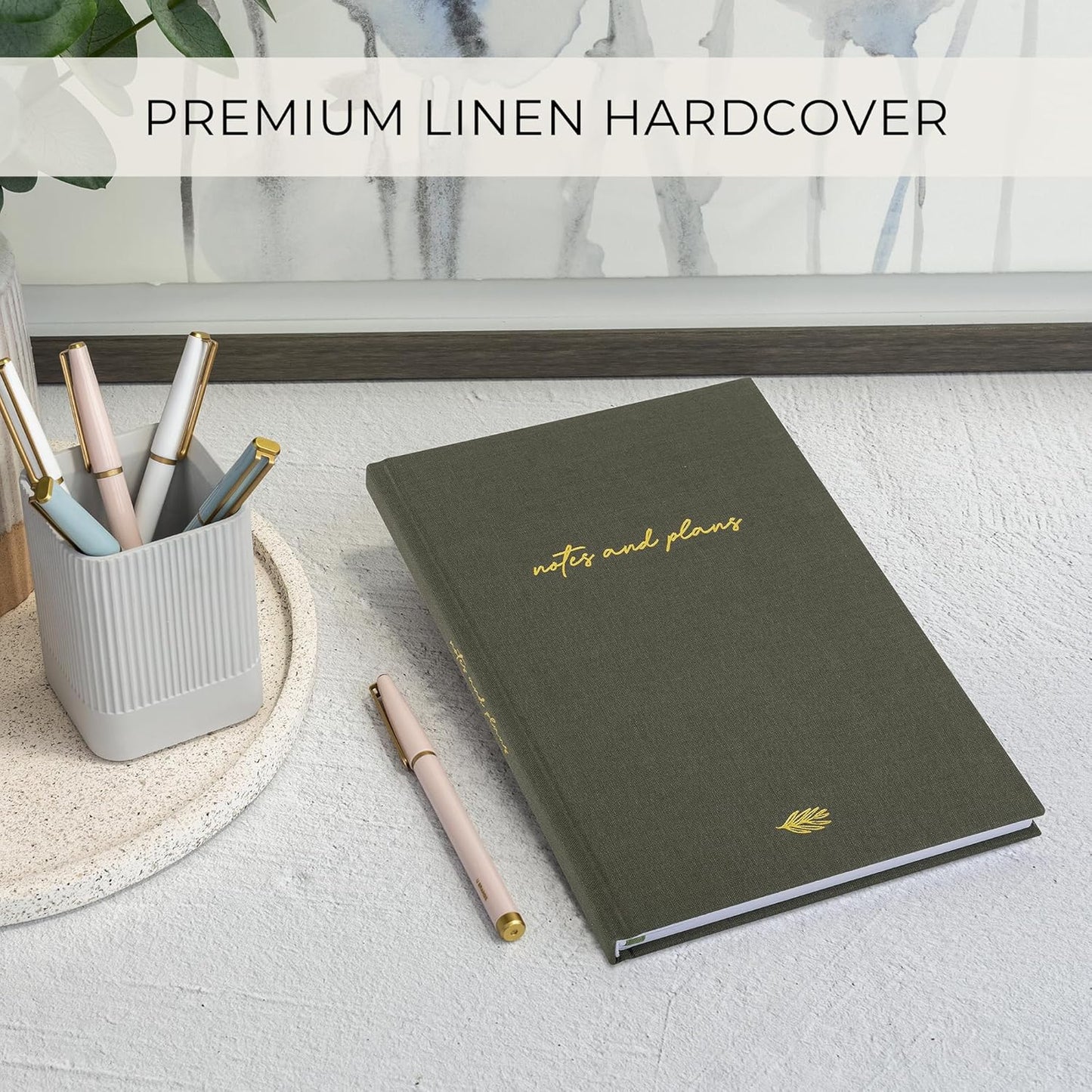 Aesthetic Daily Planner And Notebook With Hourly Schedule - Modern Hardcover To do List Notepad to Easily Organize Your Work Tasks And Appointments - The Perfect Book for School & Office Supplies