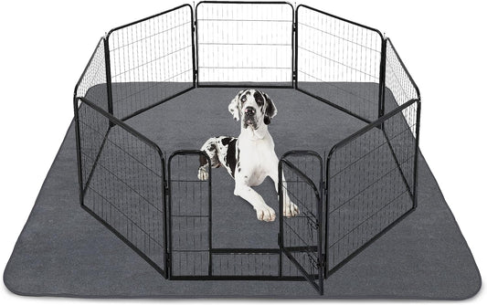 Washable Pee Pads for Dogs,Dog Pee Pads for Puppy Playpen,Puppy Kennel,Dog Crate-Quick Heavy Absorbency,Waterproof,Nonslip,Ideas for Pet Supplies,Gray,54"x54"