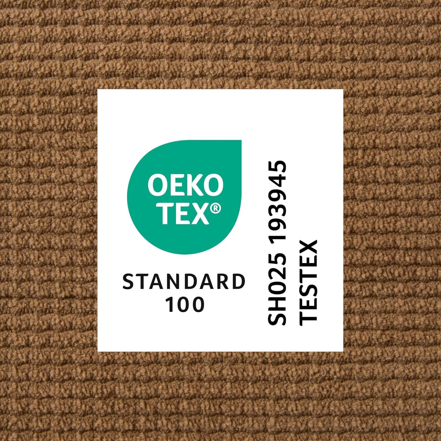 Town & Country Luxe CuddleTown Cozy Bolster Pet Bed, Ribbed Corduroy Texture, Machine Washable Cover, Soft, Cozy & Calming, Non-Slip Bottom, Brown, Medium 27"x22"x7"