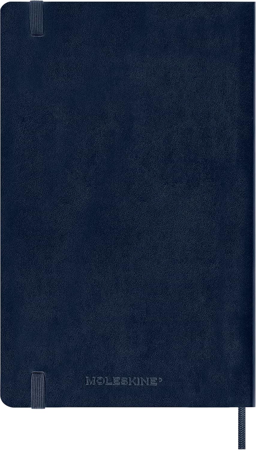 Moleskine Classic 12 Month 2026 Weekly Planner, Soft Cover, Large (5" x 8.25"), Sapphire Blue, 144 pages