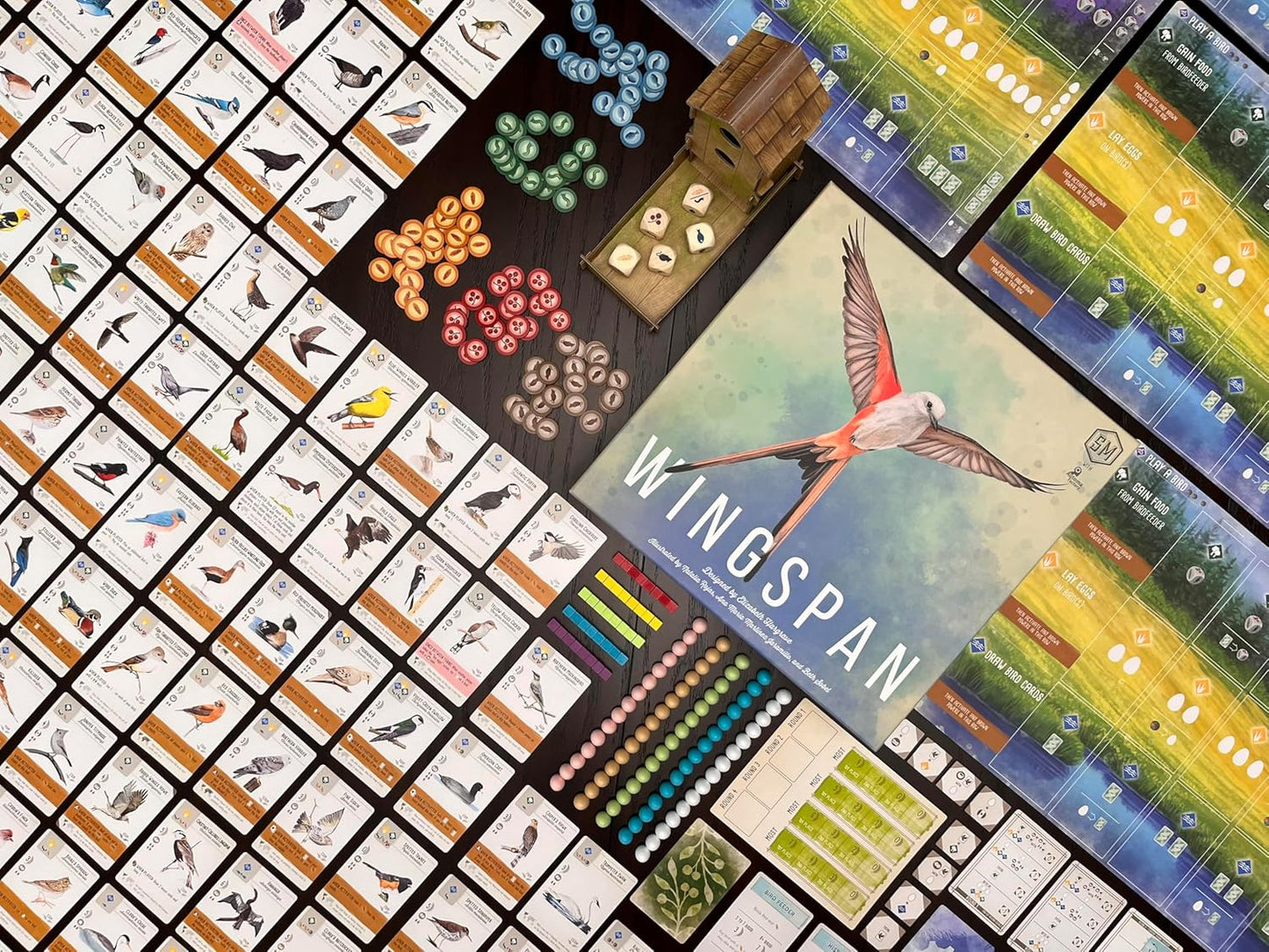 Stonemaier Games: Wingspan (Base Game) by Elizabeth Hargrave | A Relaxing, Award-Winning Strategy Board Game About Collecting Birds for Adults and Family | 1-5 Players, 70 Mins
