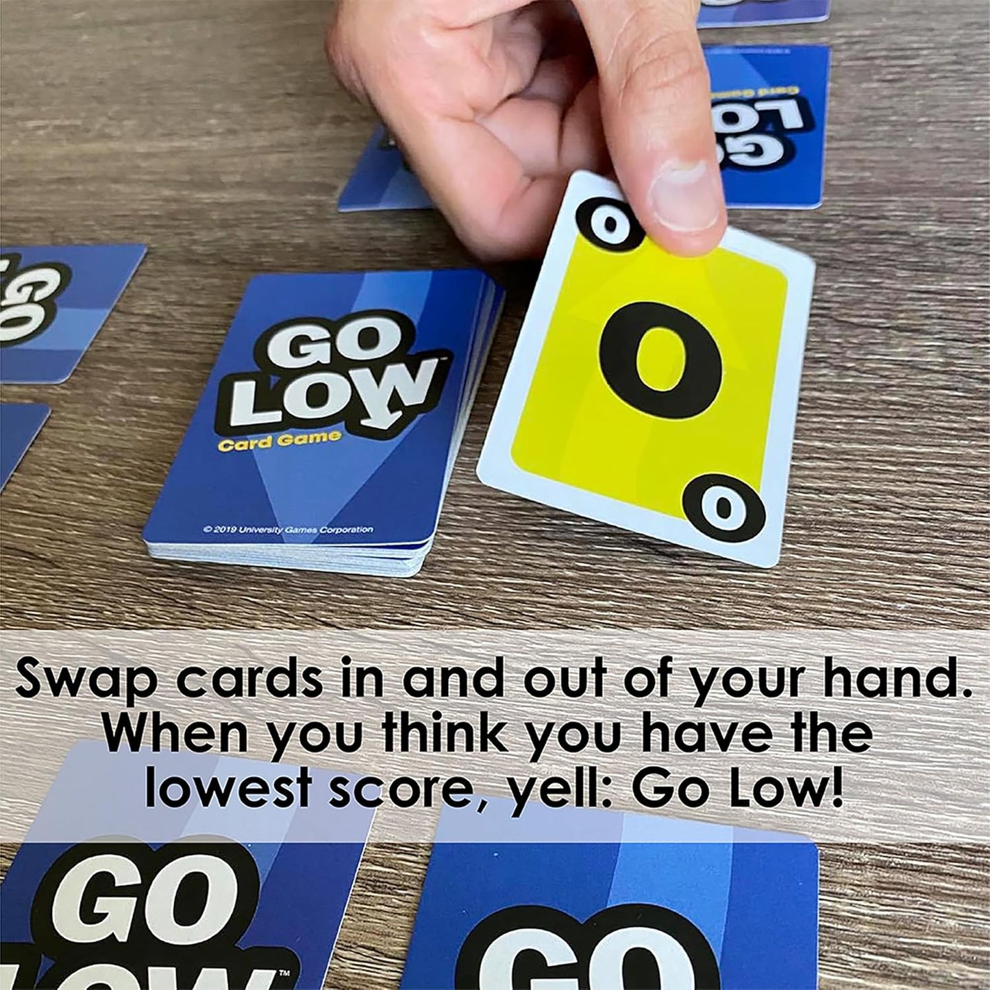 University Games Go Low Card Game Small