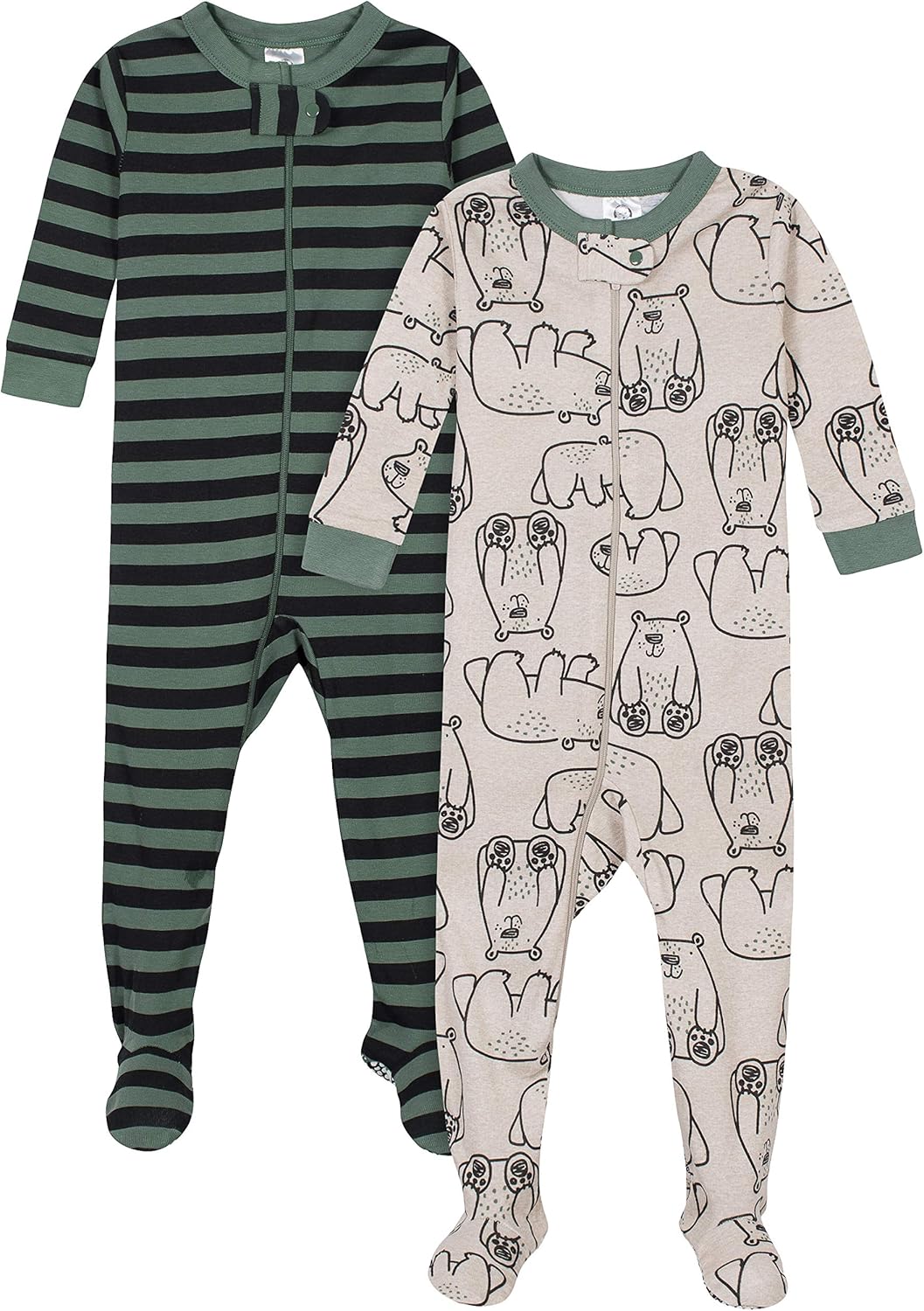 Gerber Baby-Boys 2-Pack Footed Pajamas