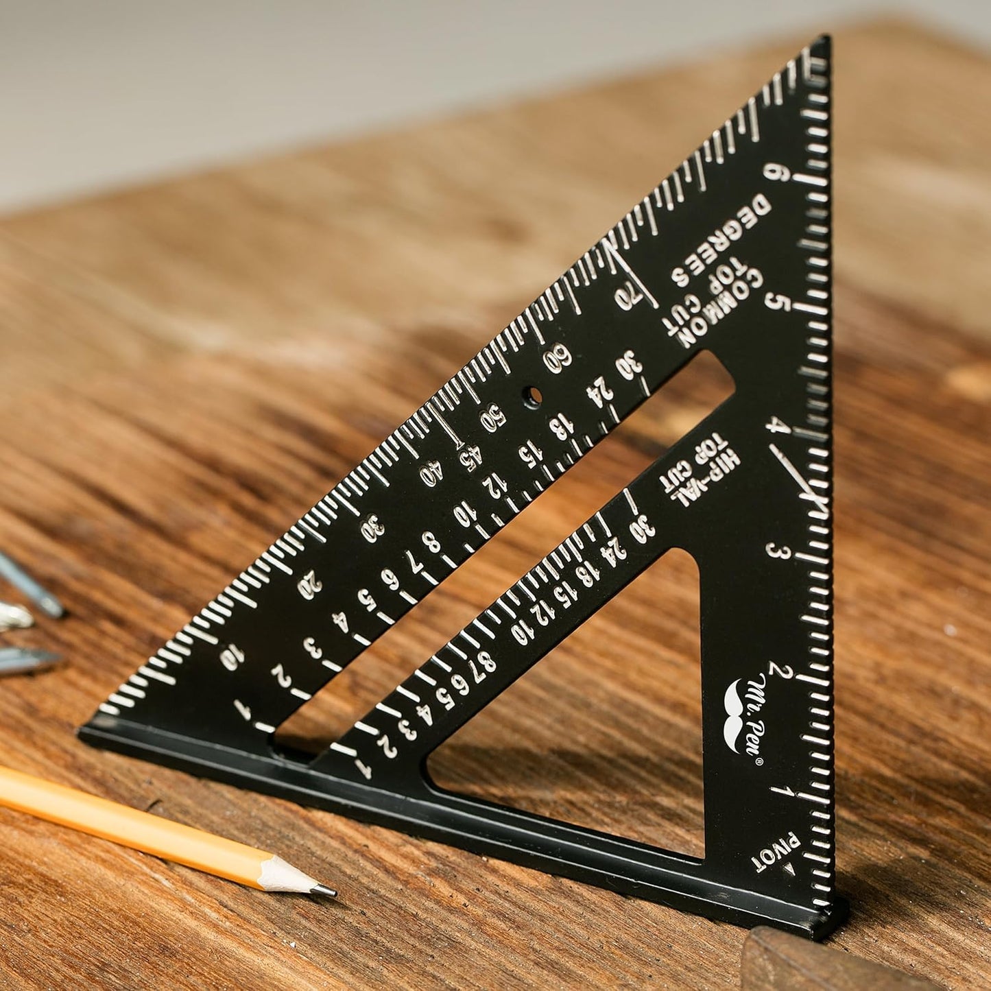 Mr. Pen- Metal Square Ruler, 7 Inch, Aluminum Rafter Square, Carpenters Square Tool, Carpentry Squares,