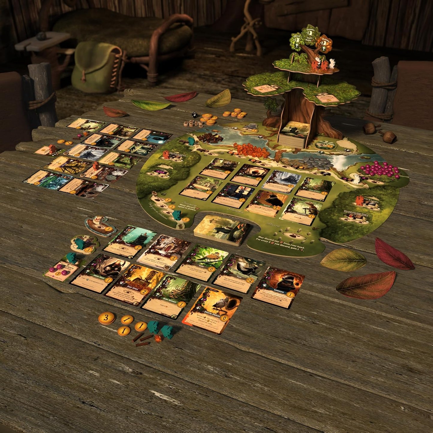 Everdell Board Game – Strategic Worker Placement & Tableau Building Game for Adults & Teens, 1–4 Players, Age 14+, Award-Winning Tabletop Fantasy Game
