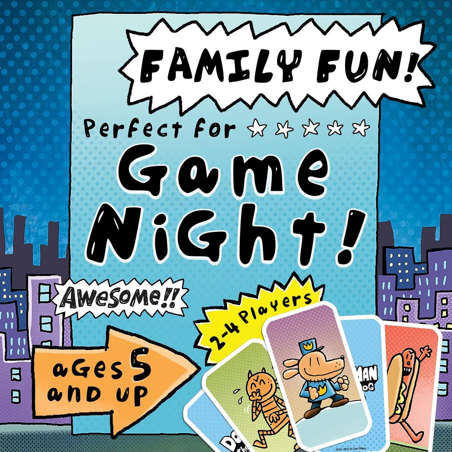 University Games Dog Man Hot Dog Card Game in a Tin , The Fast and Frenzied Collection Game for Kids Featuring Art from the Dog Man Books by Dav Pilkey, for Players Ages 6 and Up