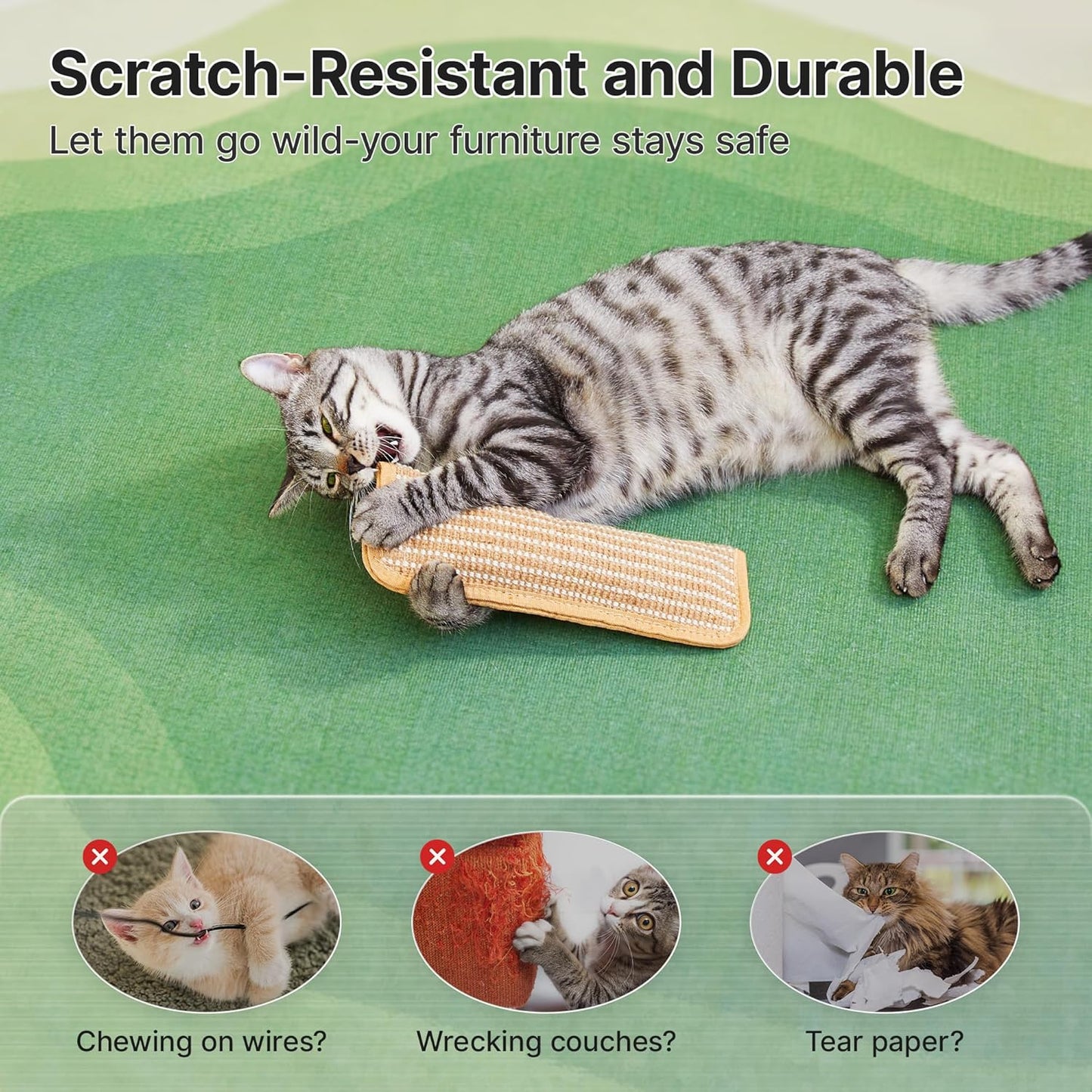 Potaroma Cat Toys Pack of 2 with 6000mg A+ Organic Catnip, Soft Sisal Material Indoor Kitten Scratching and Kicker Toys, Drives Bored Cats Crazy with Fun Interactive Chew