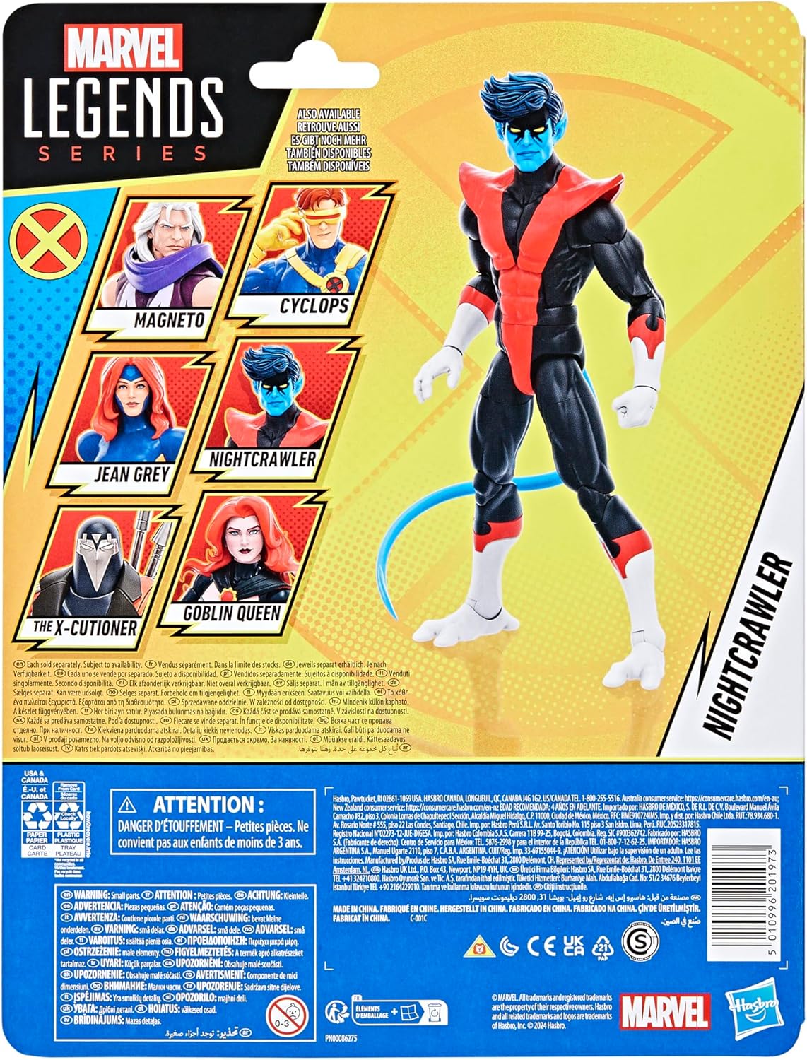 Marvel Legends Series Nightcrawler, X-Men ‘97 Collectible 6-Inch Action Figure