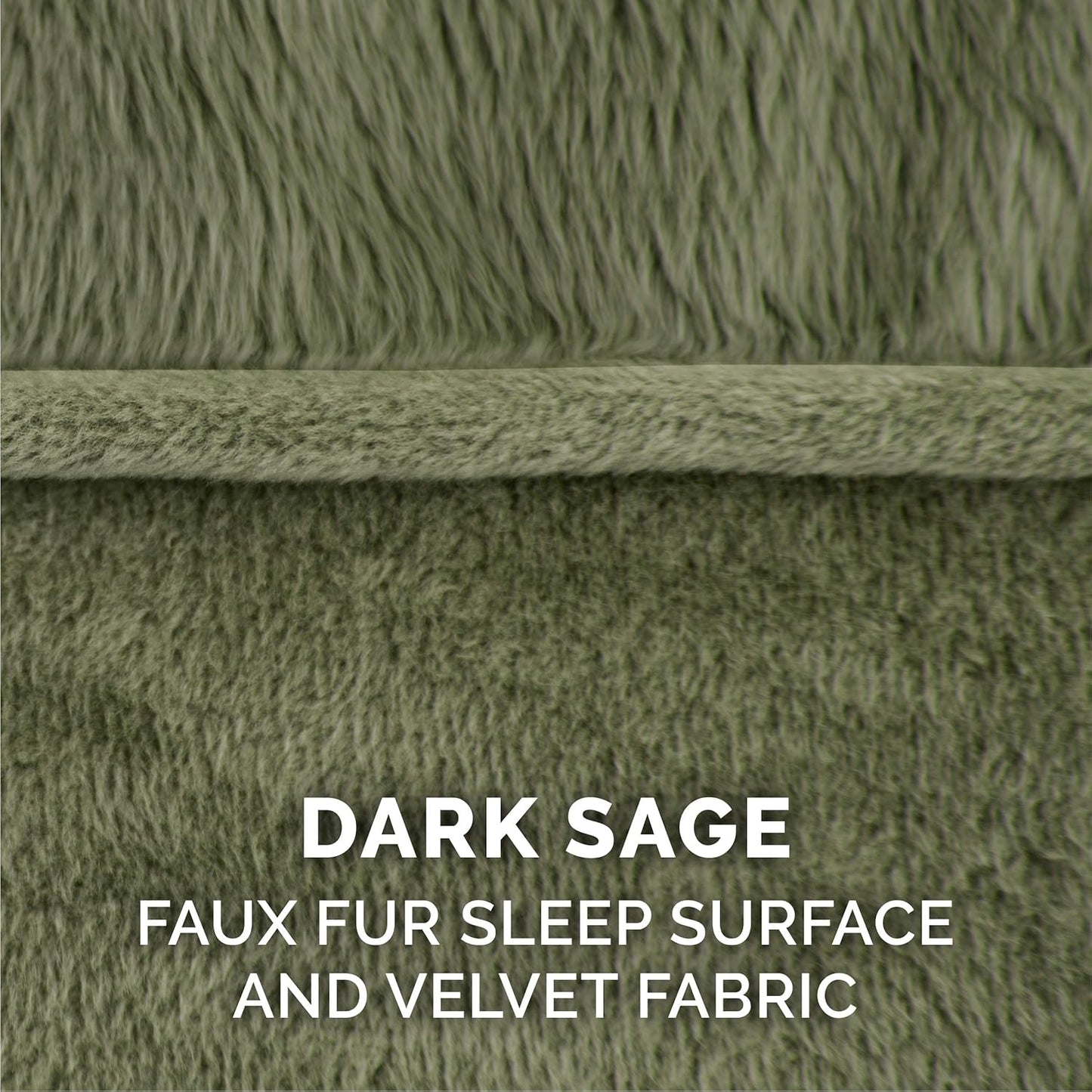 Furhaven Dog Bed Sofa Sofa - Dark Sage, Large W/Same Size Waterproof Liner
