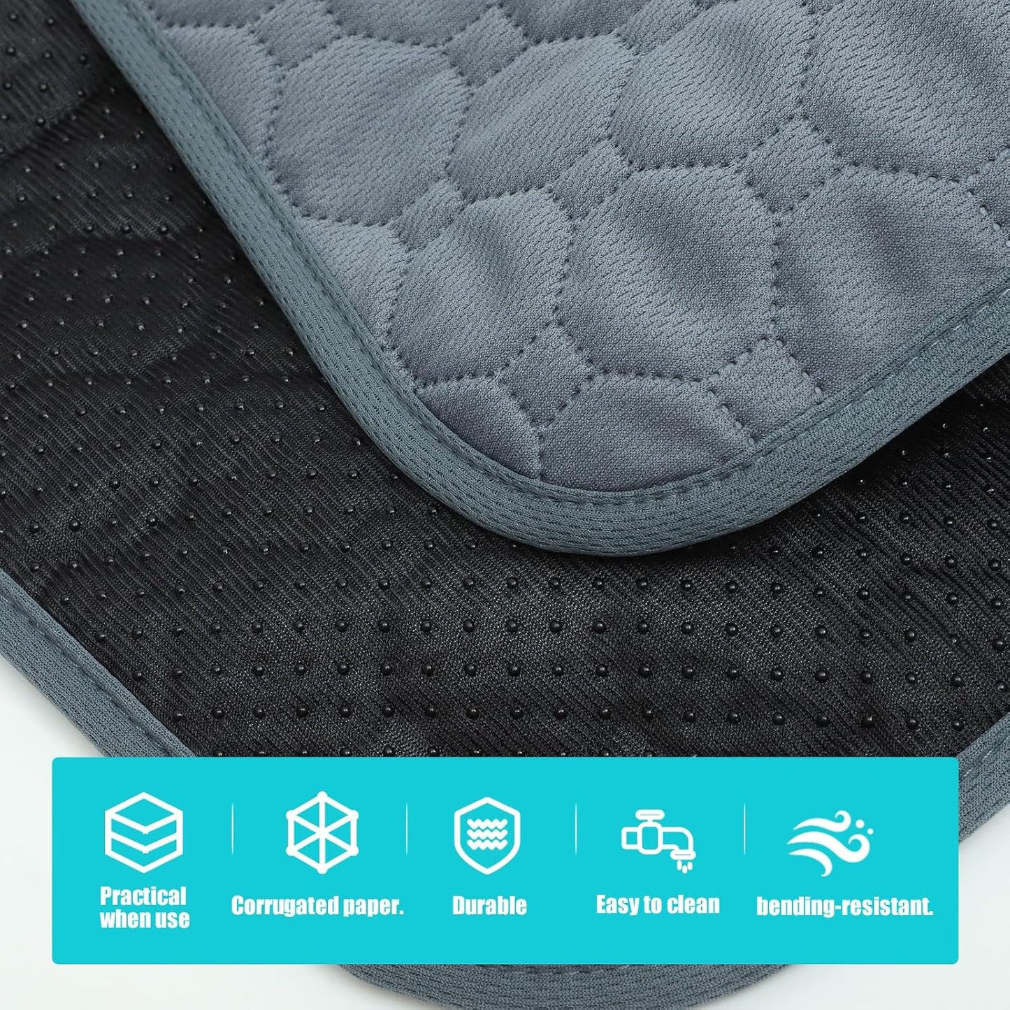 Milisten Multi-Function Pet Cooling Mat and Dog Urine Pad, Anti-Slip Washable Summer Cushion, Size S, Breathable Absorbent Bed Mat for Indoor Dogs and Puppies