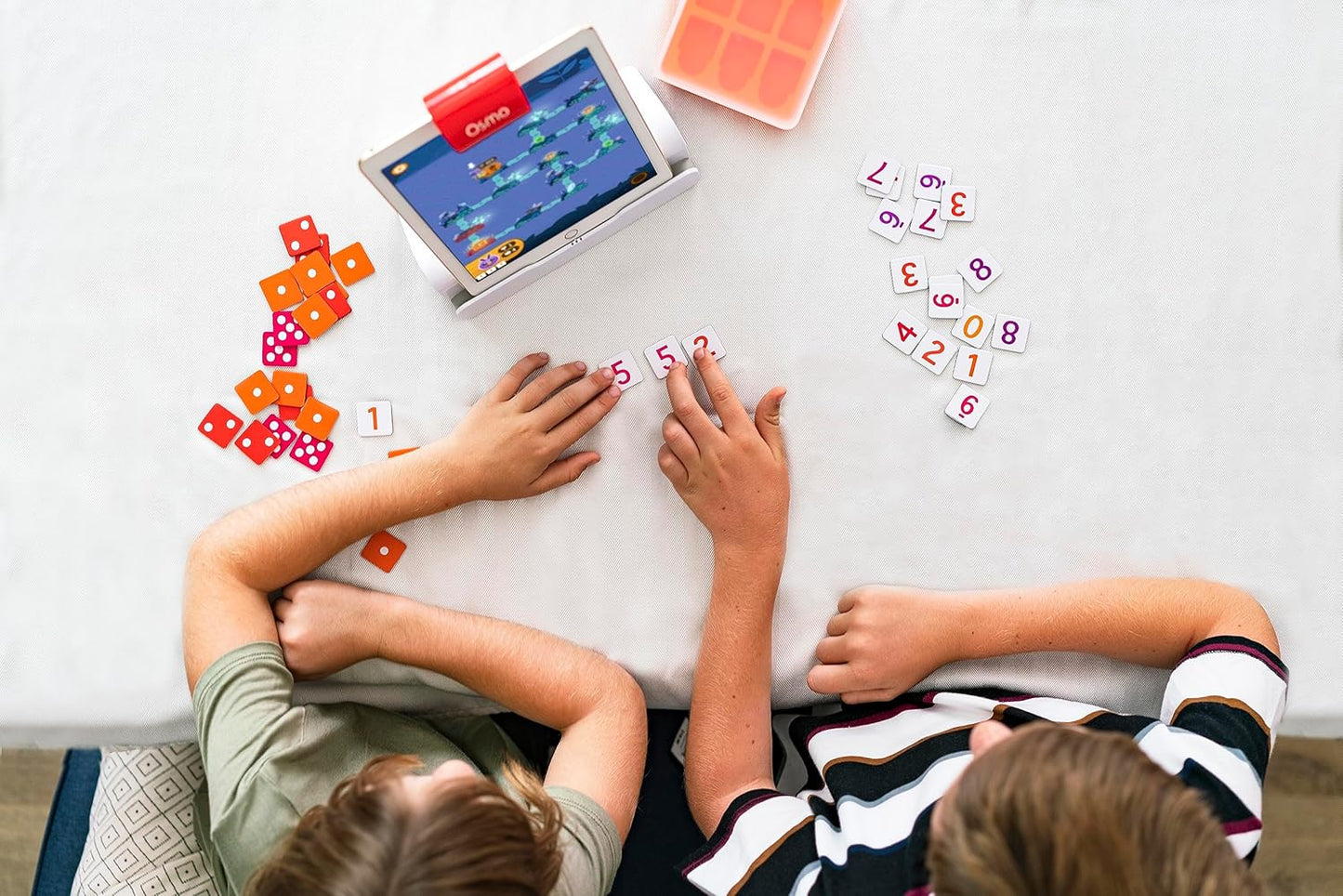 Osmo - Genius Starter Kit for iPad - 7 Educational Learning Games - Ages 6-10 - Math, Spelling, Creativity & More - STEM Toy Gifts for Kids, Boy & Girl - Ages 6 7 8 9 10 Base Included (7 Games, iPad)