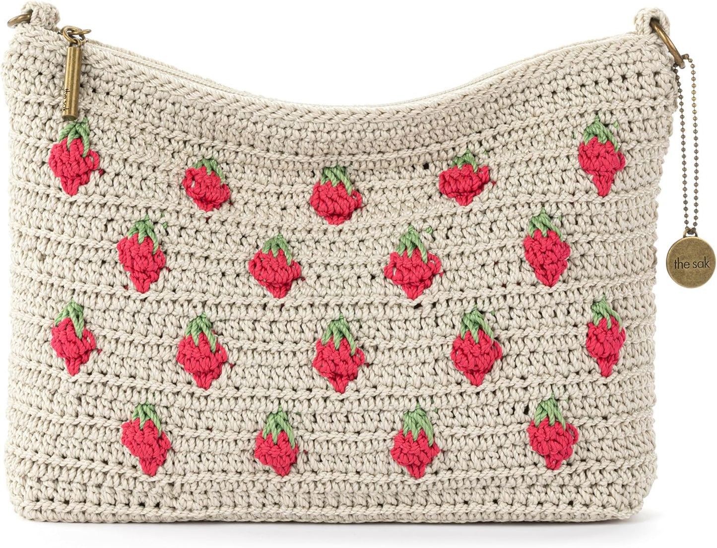 The Sak Lumi Convertible Crossbody Purse - Women's Handbag for Everyday & Travel, 3-in-1 Small Crossbody in Crochet & Leather